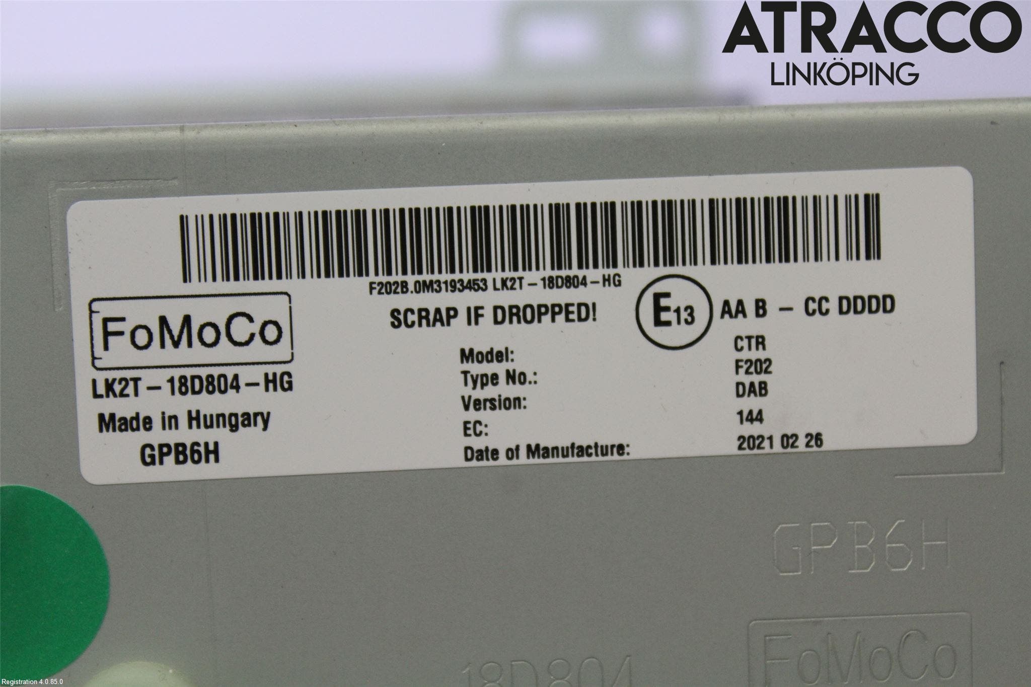 Ford TRANSIT/TOURNEO CUSTOM 13-24 Cd Radio - Multimediapanel