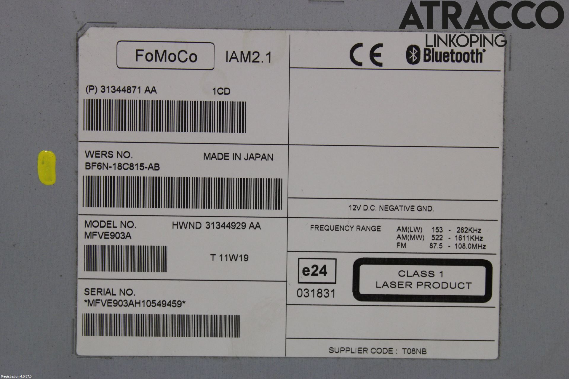 Volvo XC60 09-13 Cd Radio - Multimediapanel