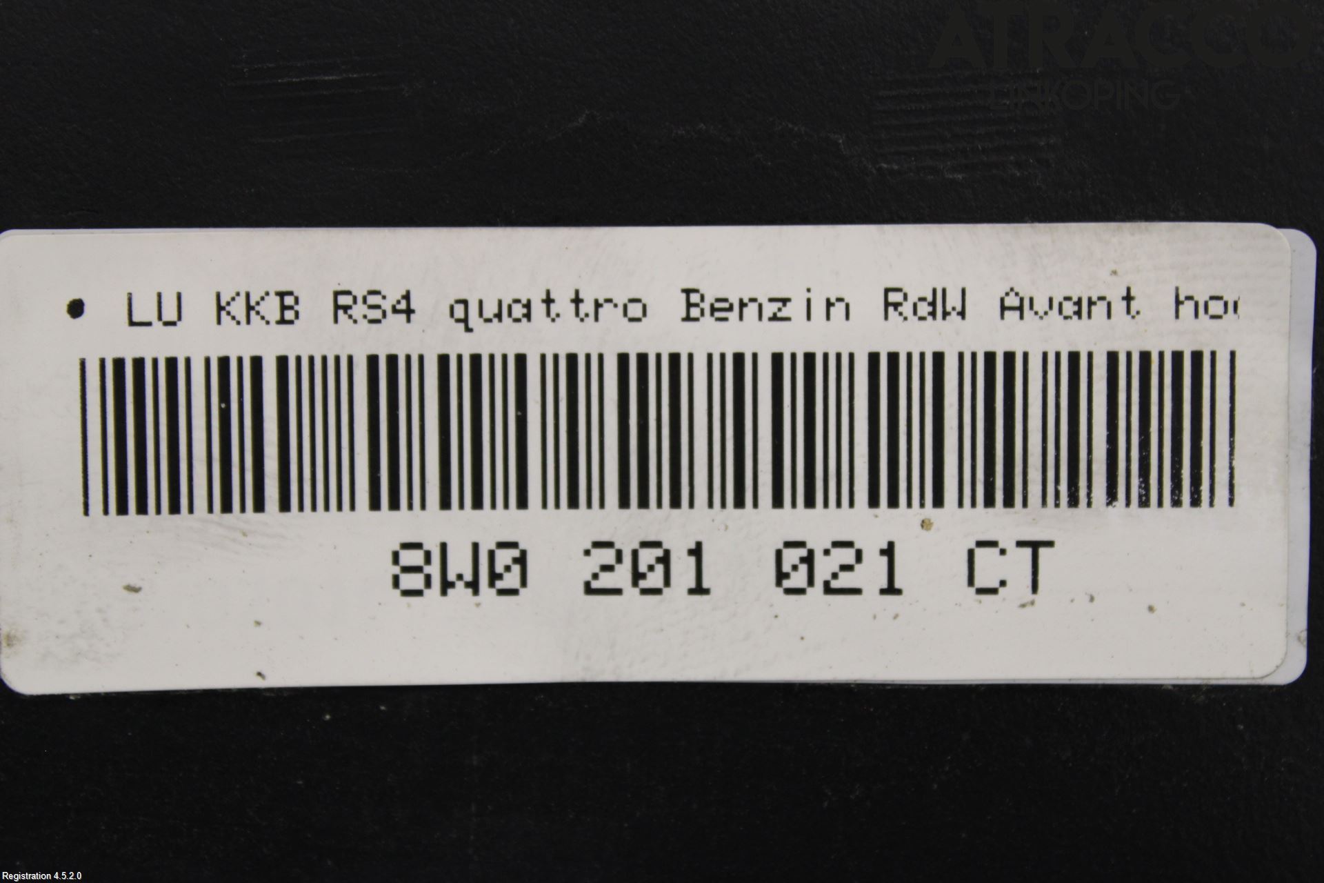 Audi A4/S4 B9 16-19 Bränsletank