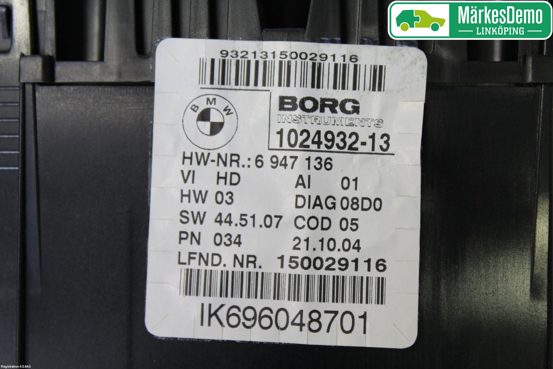 BMW 1 E87/81 5D/3D 03-11 Instrument Komb