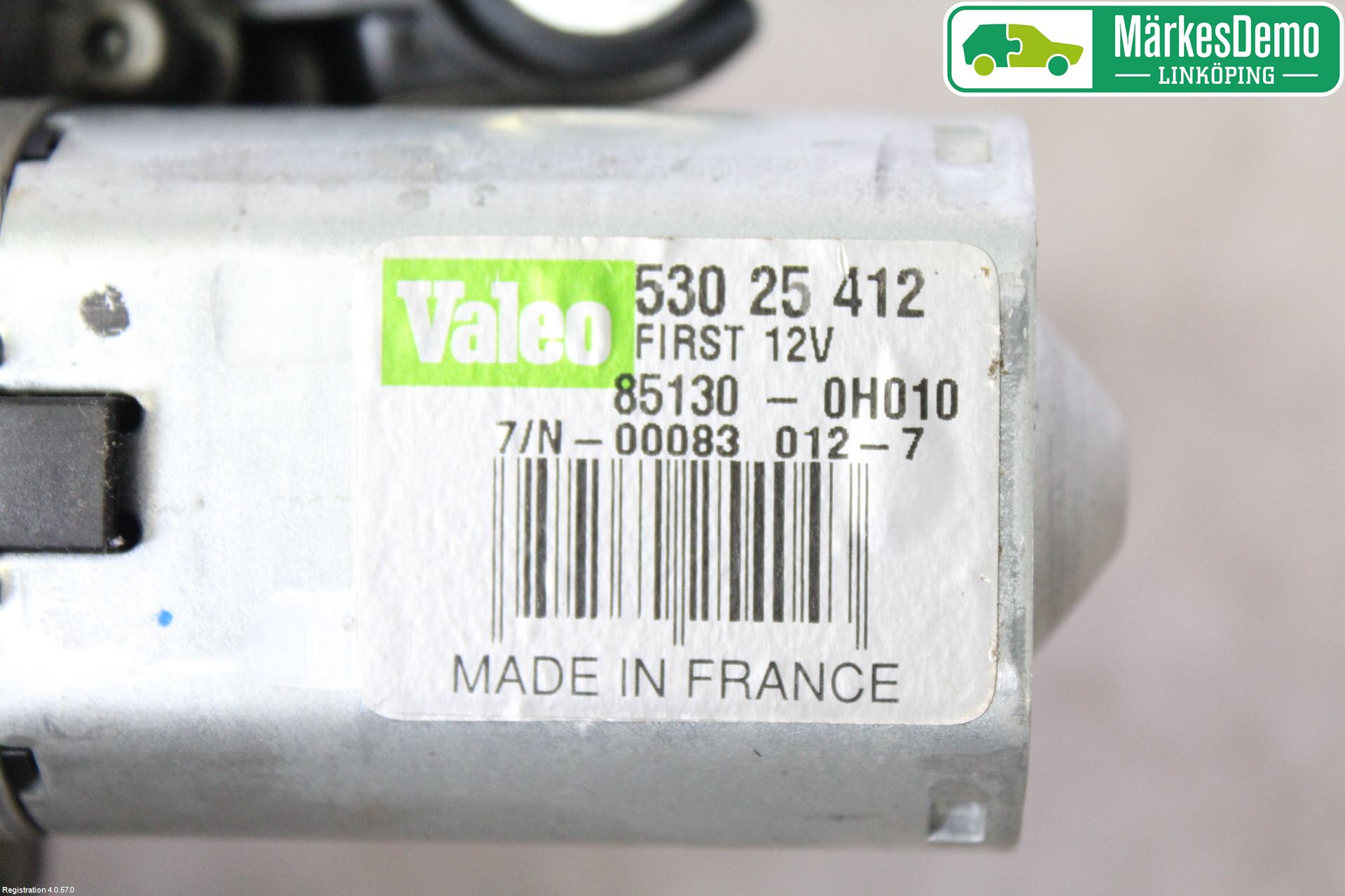 Toyota AYGO 06-14 Torkarmotor Baklucka