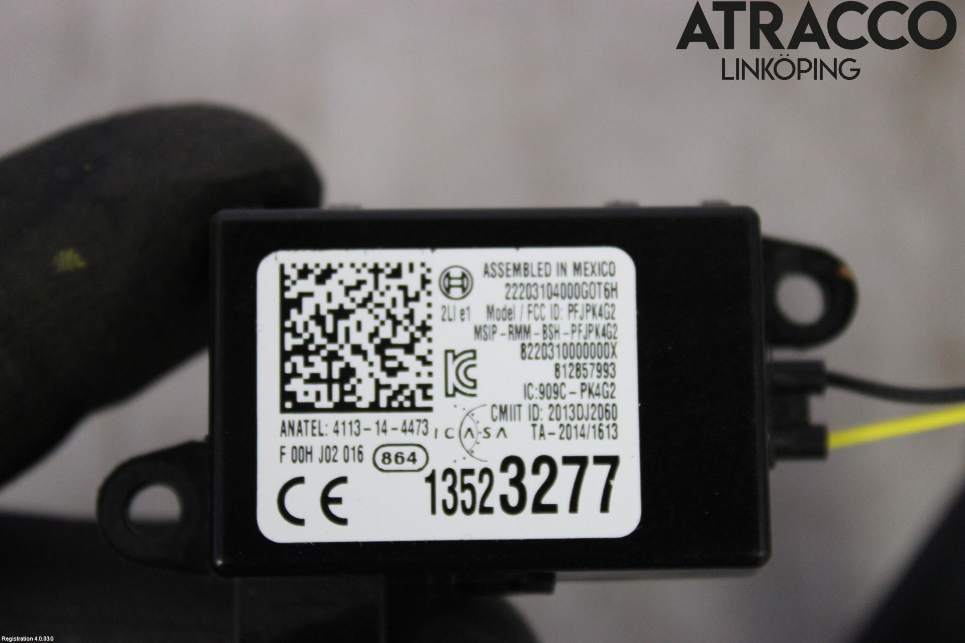 Opel ASTRA K 16-22 Relä Startspärr