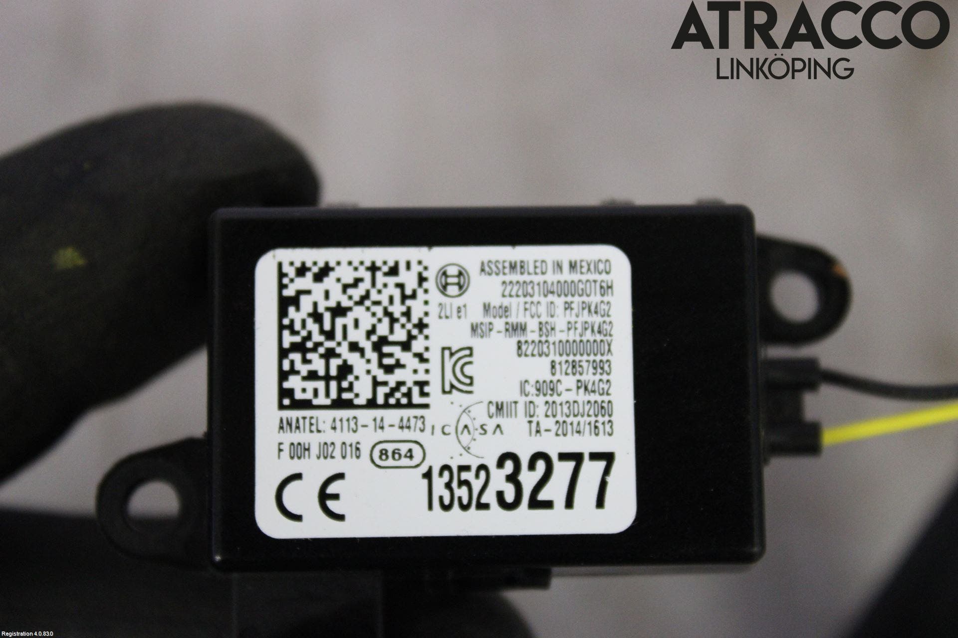 Opel ASTRA K 16-22 Relä Startspärr