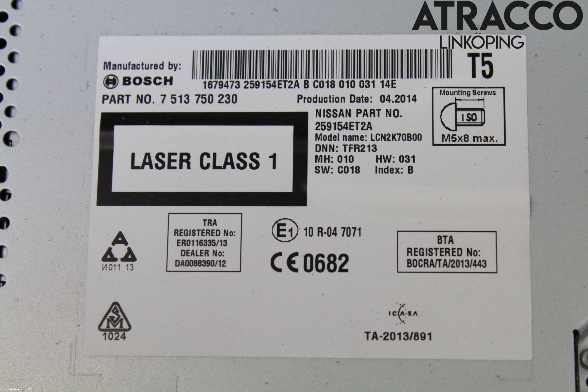 Nissan QASHQAI 14-17 Gps Navigator