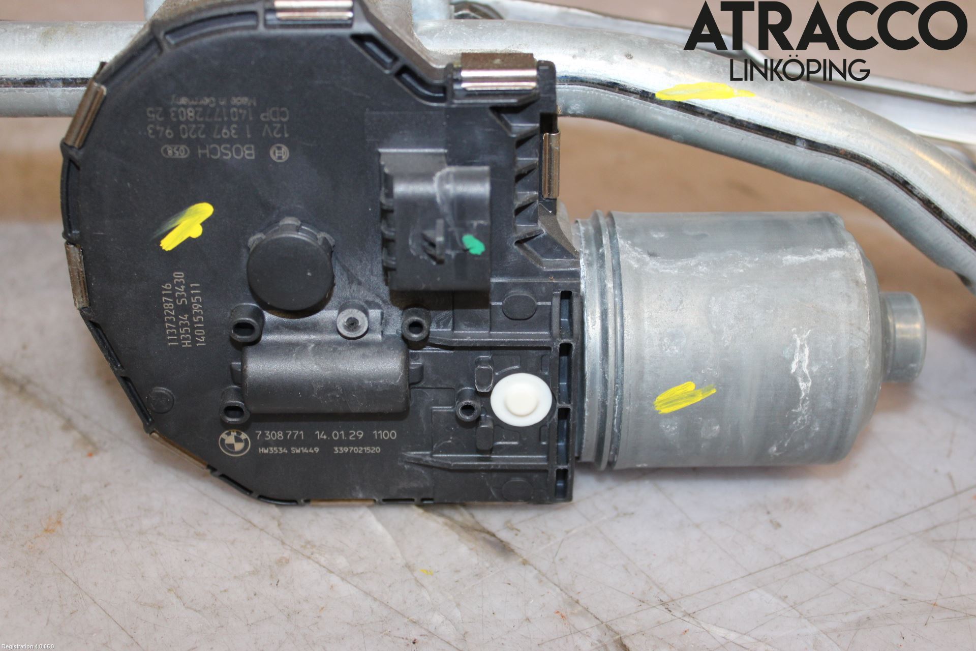 BMW 5 F10/F11/F18 09-17 Torkarmotor Vindruta