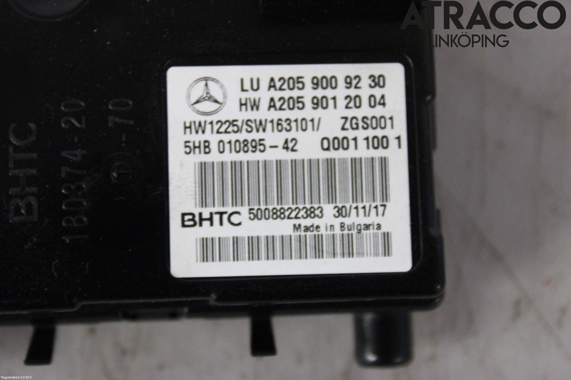 Mercedes-Benz MB C-KLASS (W205) 14-21 Ac Styrenhet Ac Manöveren