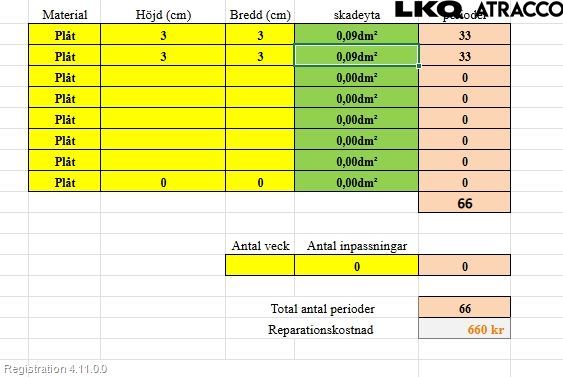 Kia RIO 12-16 Dörr Bak Vänster