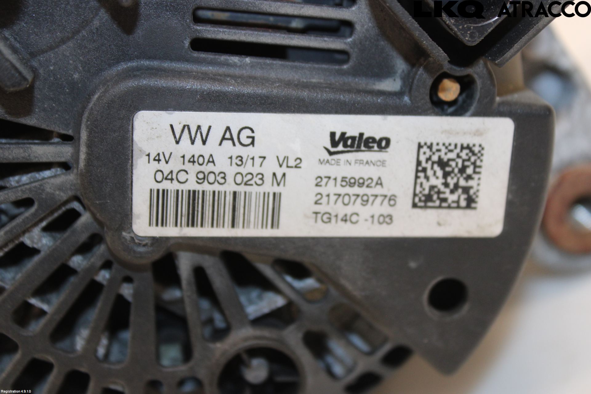 Volkswagen VW GOLF SPORTSVAN 15-20 Generator