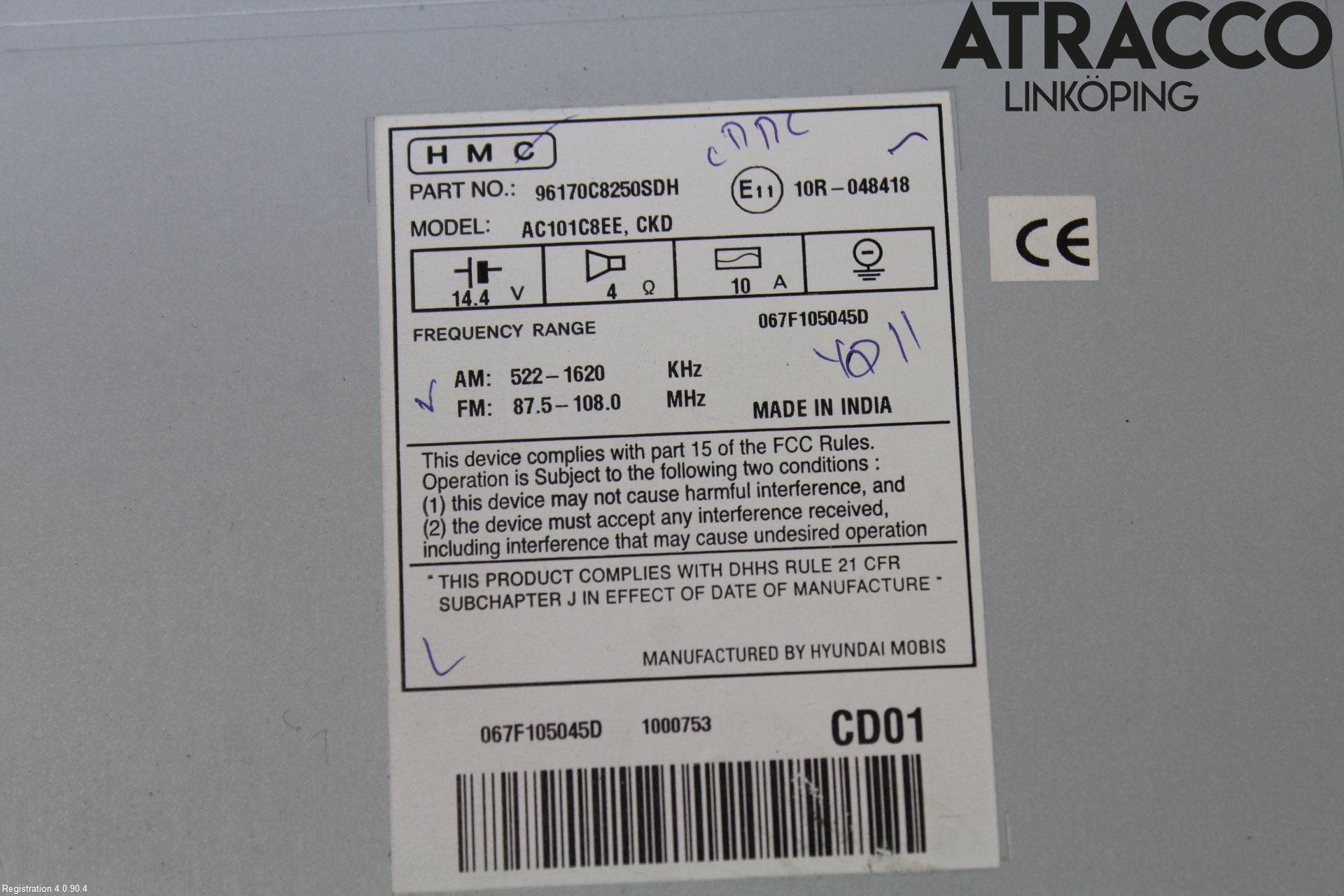 Hyundai i20 GB 15-20 Cd Radio - Multimediapanel