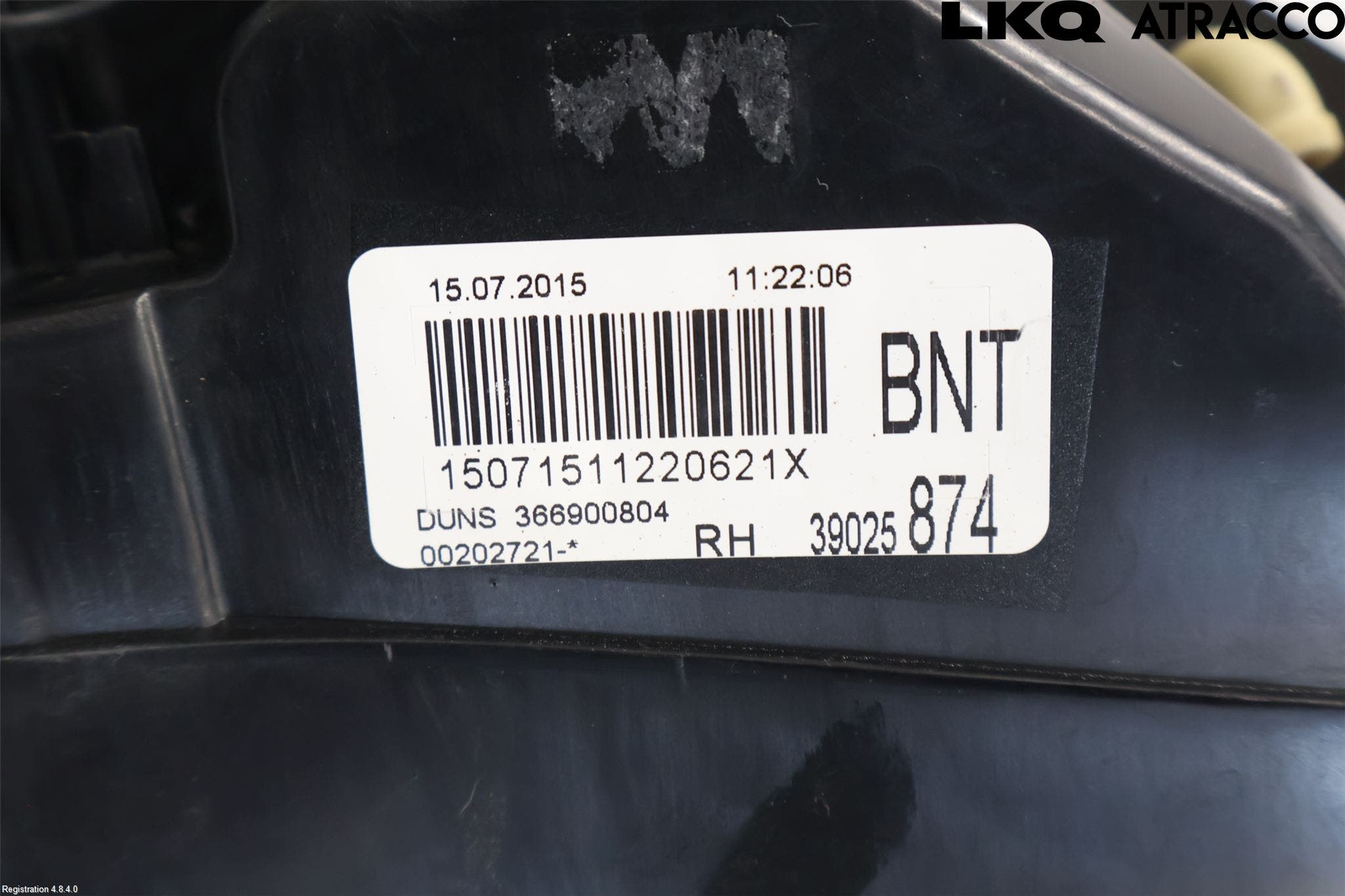 Opel ADAM 13-20 Bakljus Höger