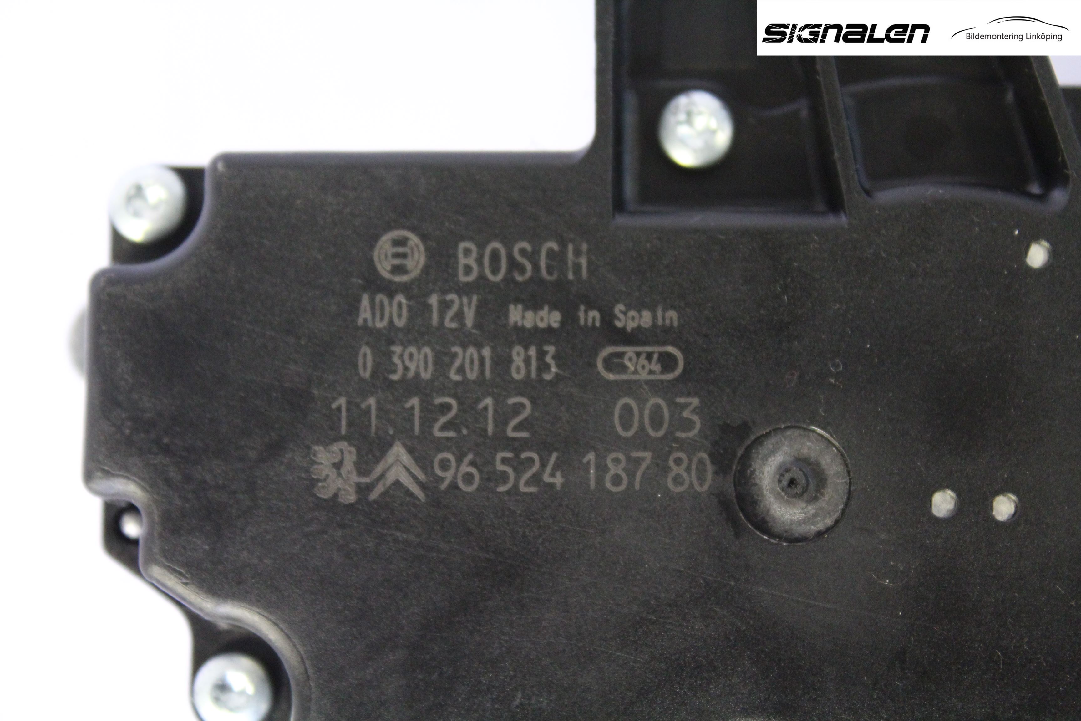 Peugeot 207 Torkarmotor Baklucka