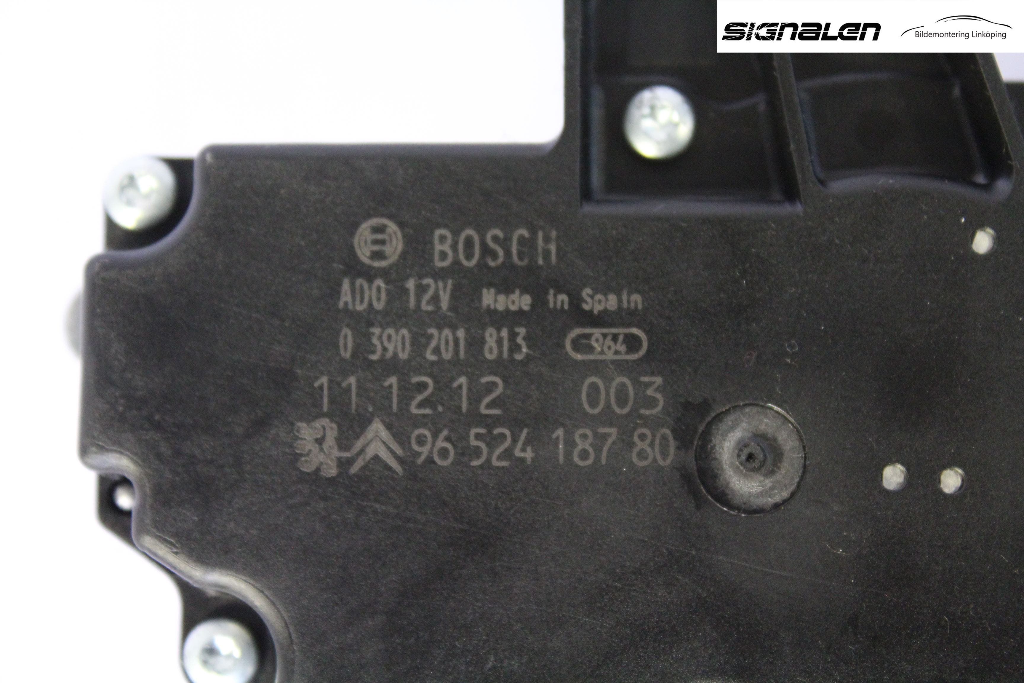 Peugeot 207 Torkarmotor Baklucka