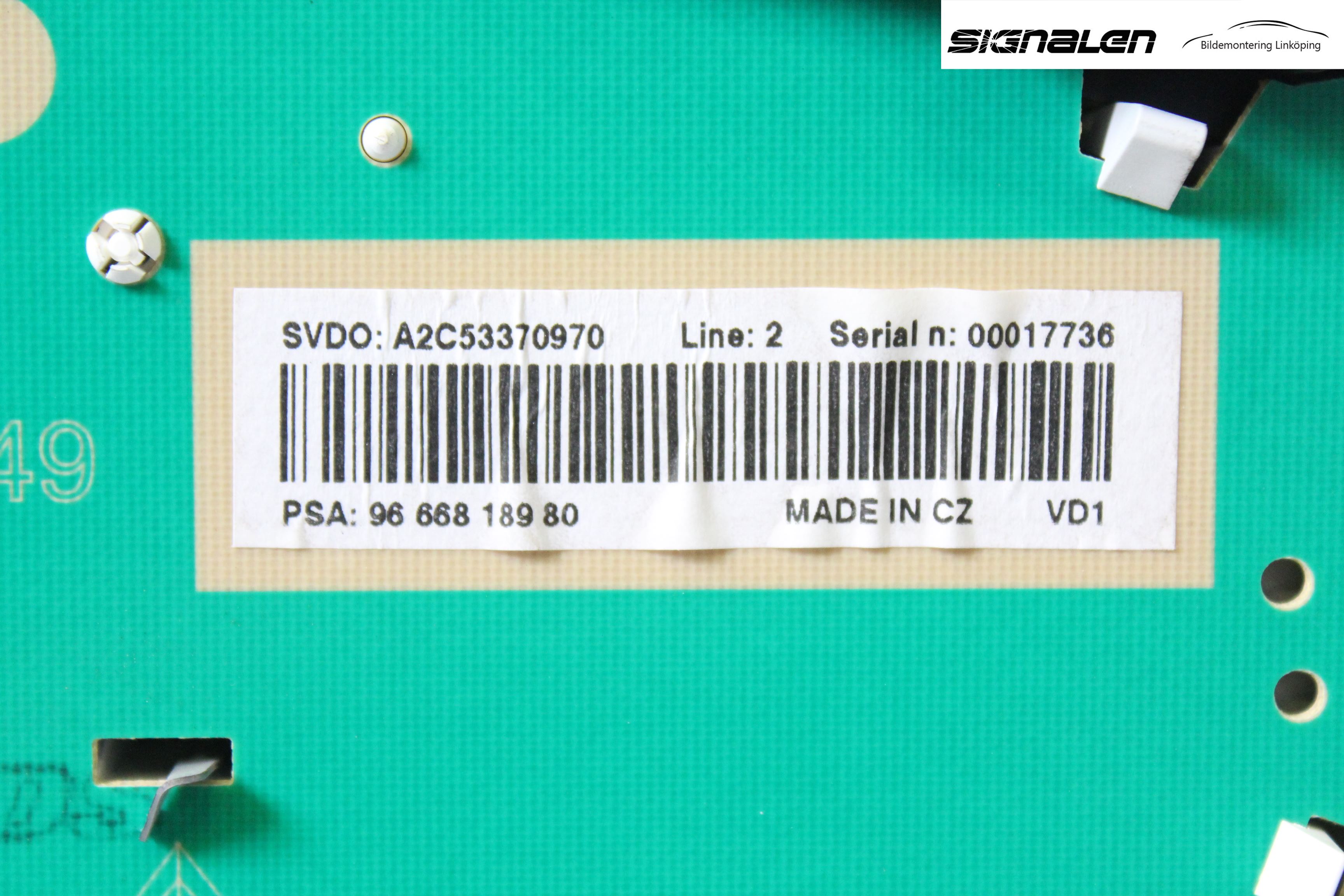 Peugeot 207 Instrument Komb