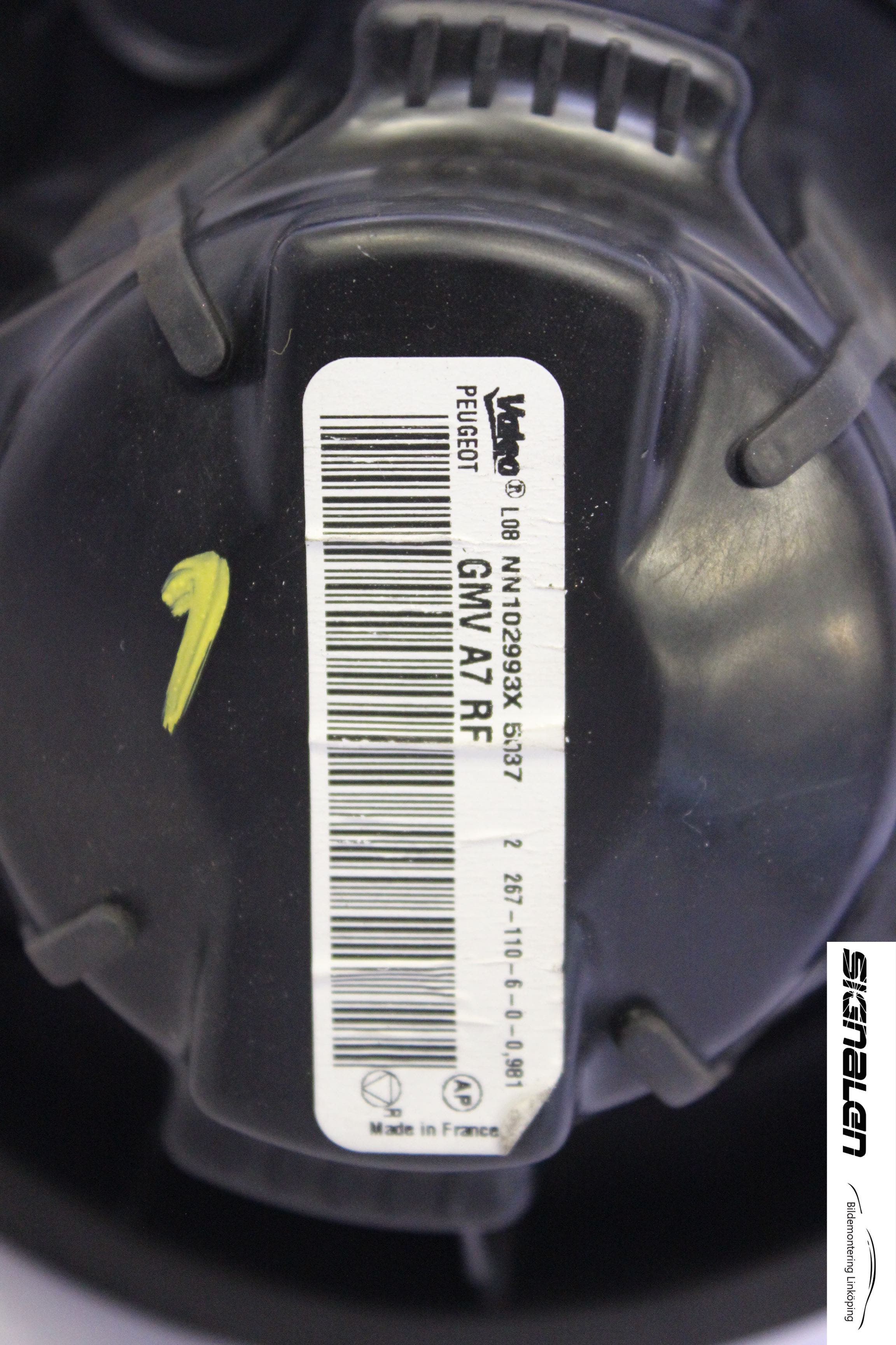 Peugeot 207 Värmefläkt