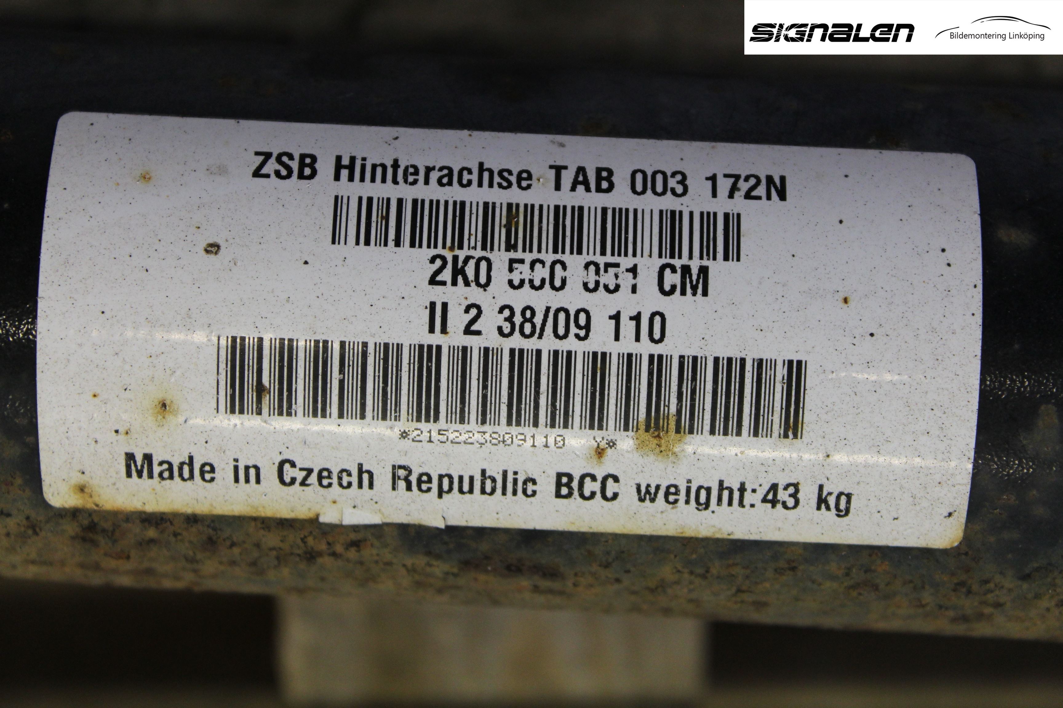 Volkswagen VW CADDY      04-10 Bakaxel