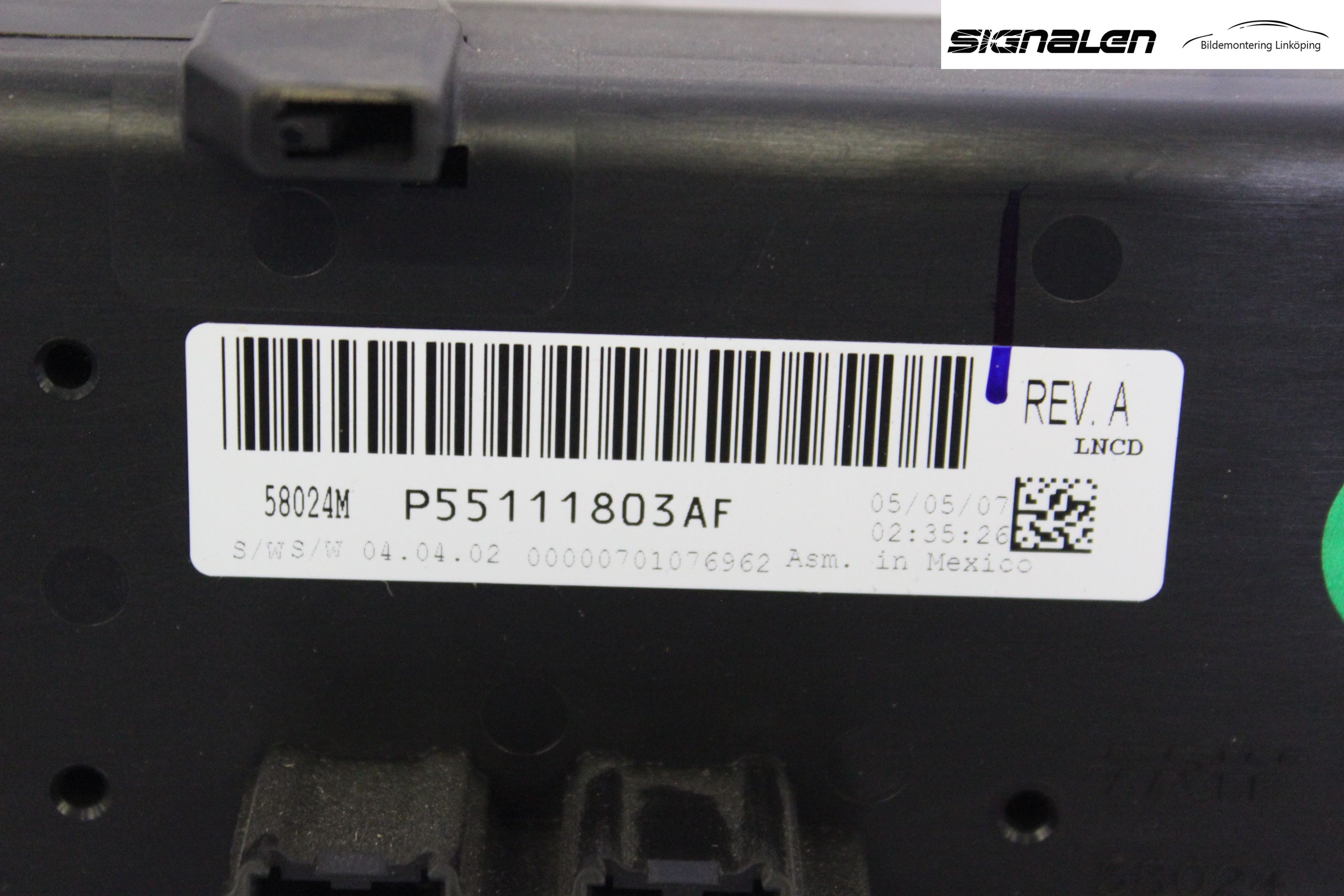 Dodge NITRO Ac Styrenhet Ac Manöveren