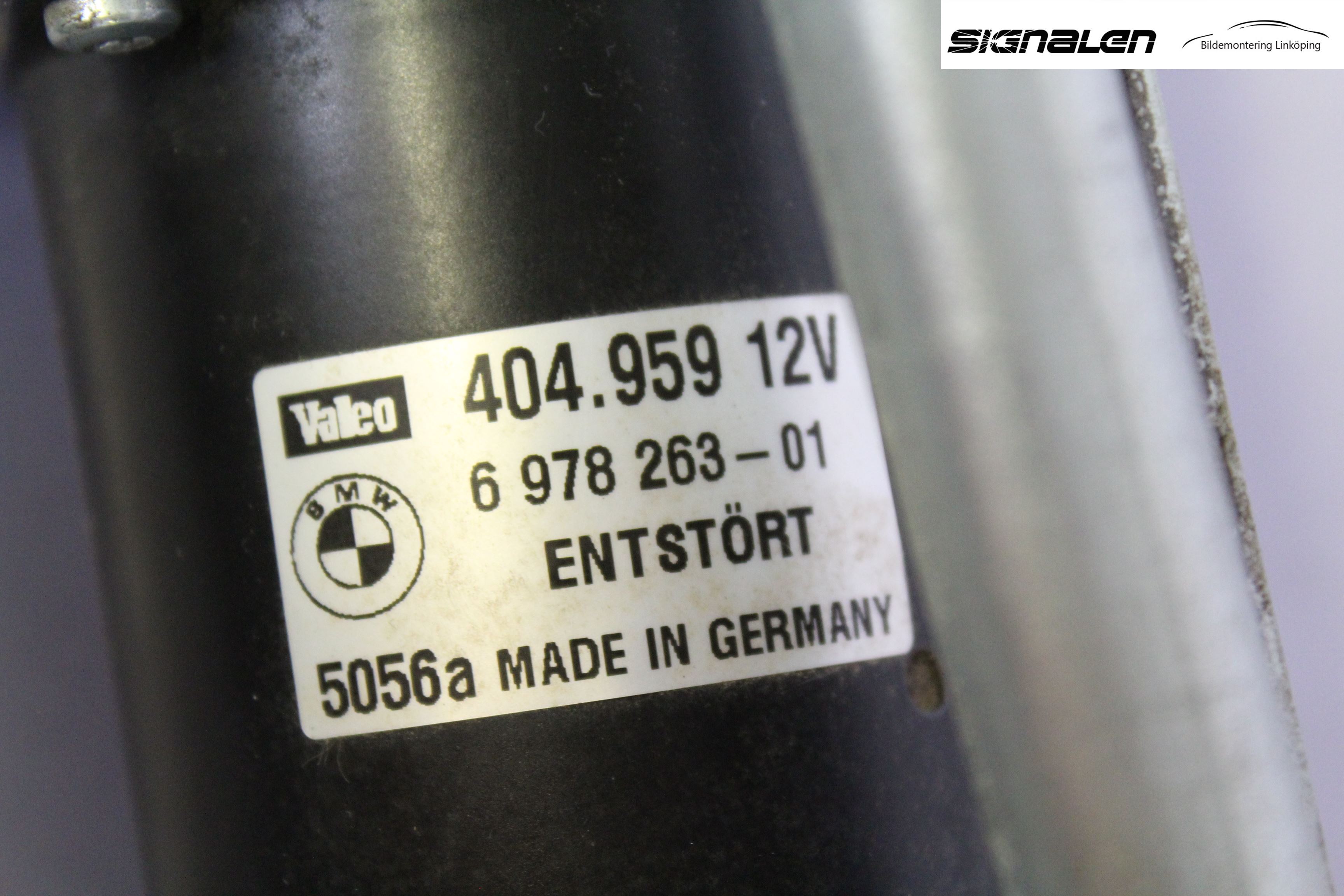 BMW 3 E90/91 SED/TOU 05-12 Torkarmotor Vindruta