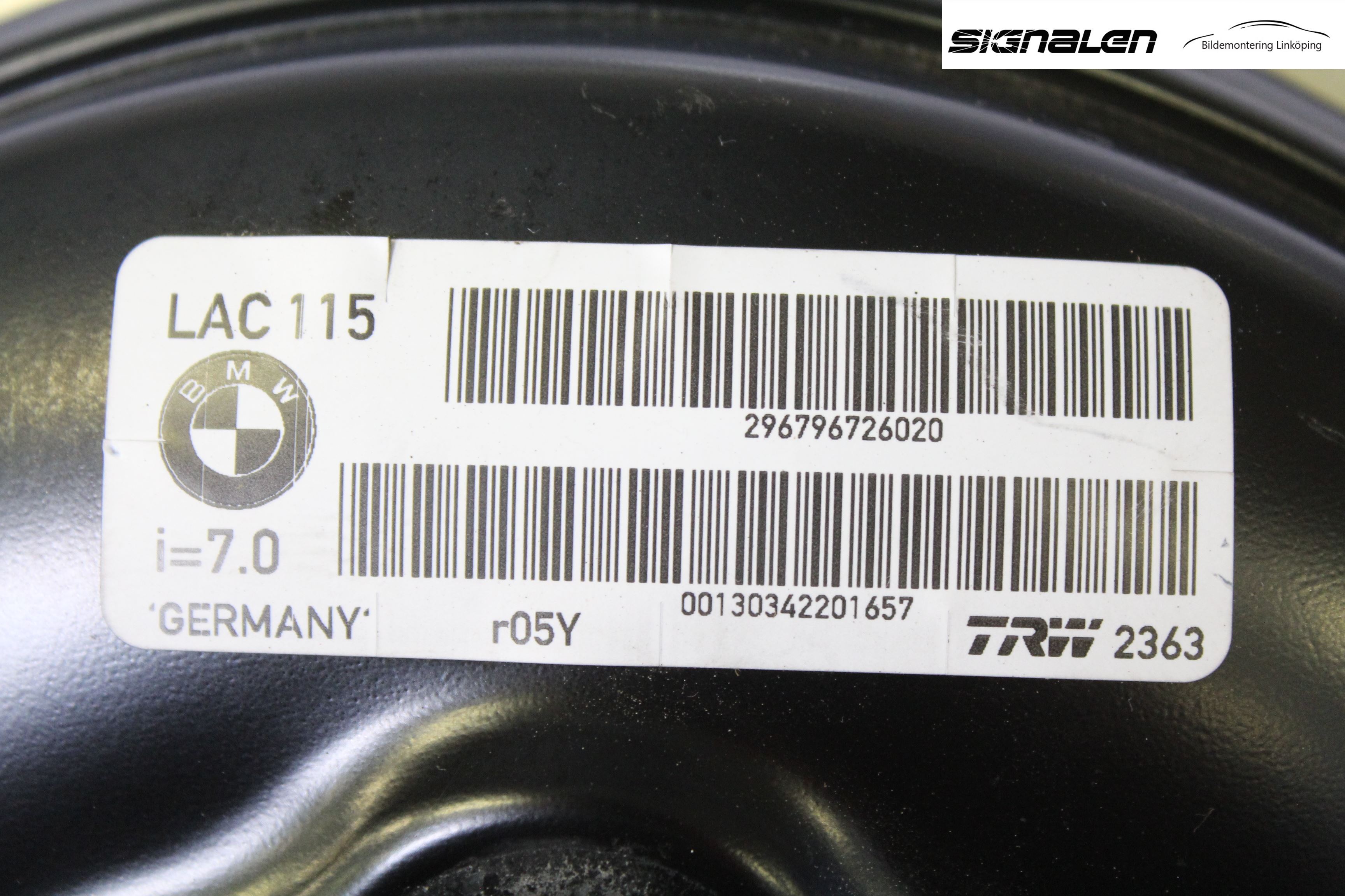 BMW 5 F10/F11/F18 09-17 Bromsservo