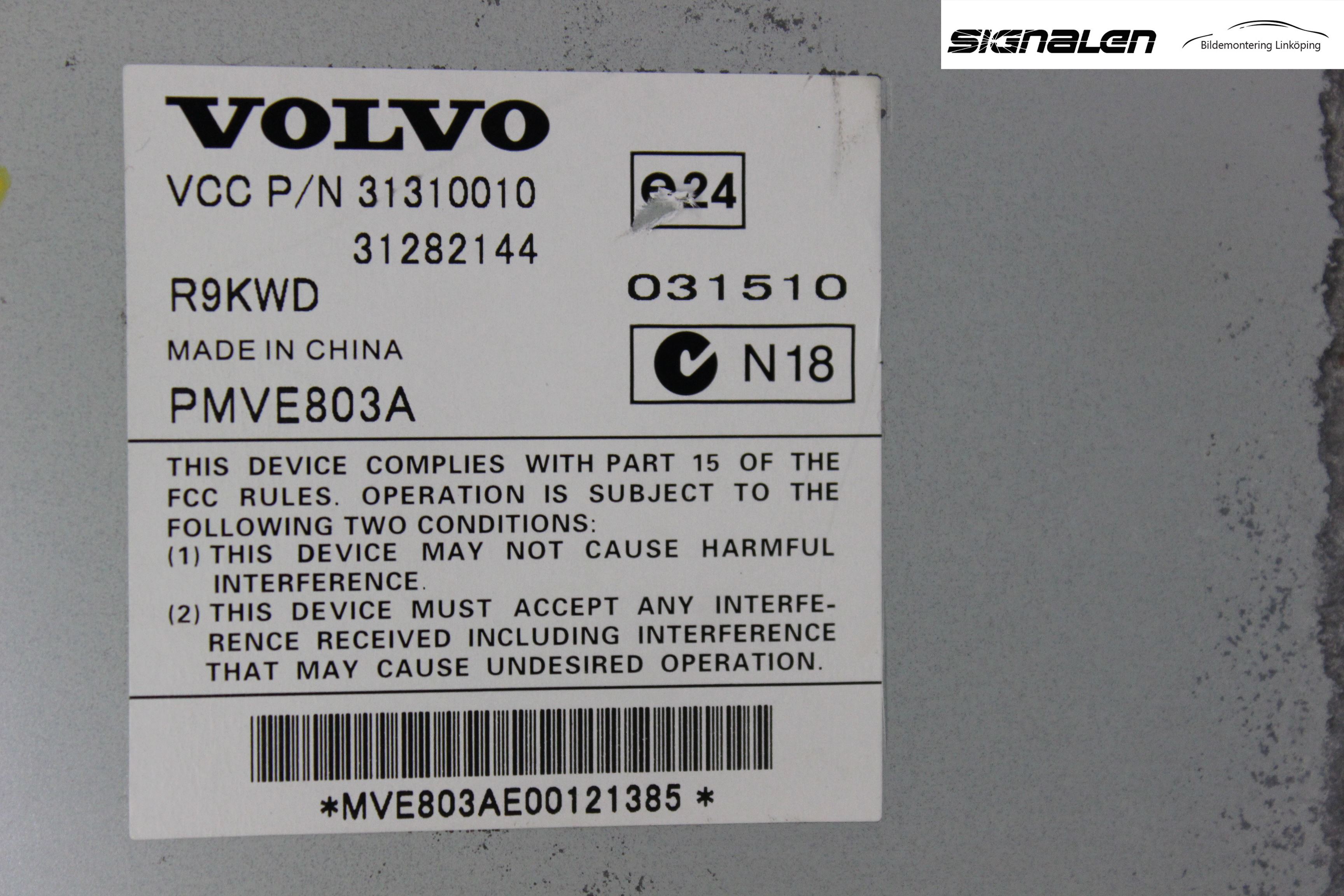 Volvo XC70 08-13 Radio-Stereo Förstärkare