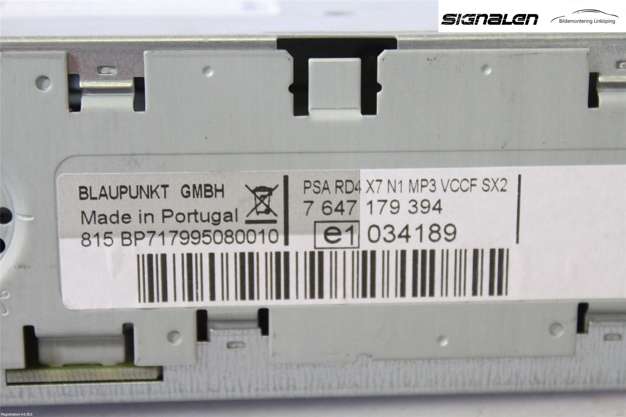Citroen BERLINGO 08-18 Cd Radio - Multimediapanel