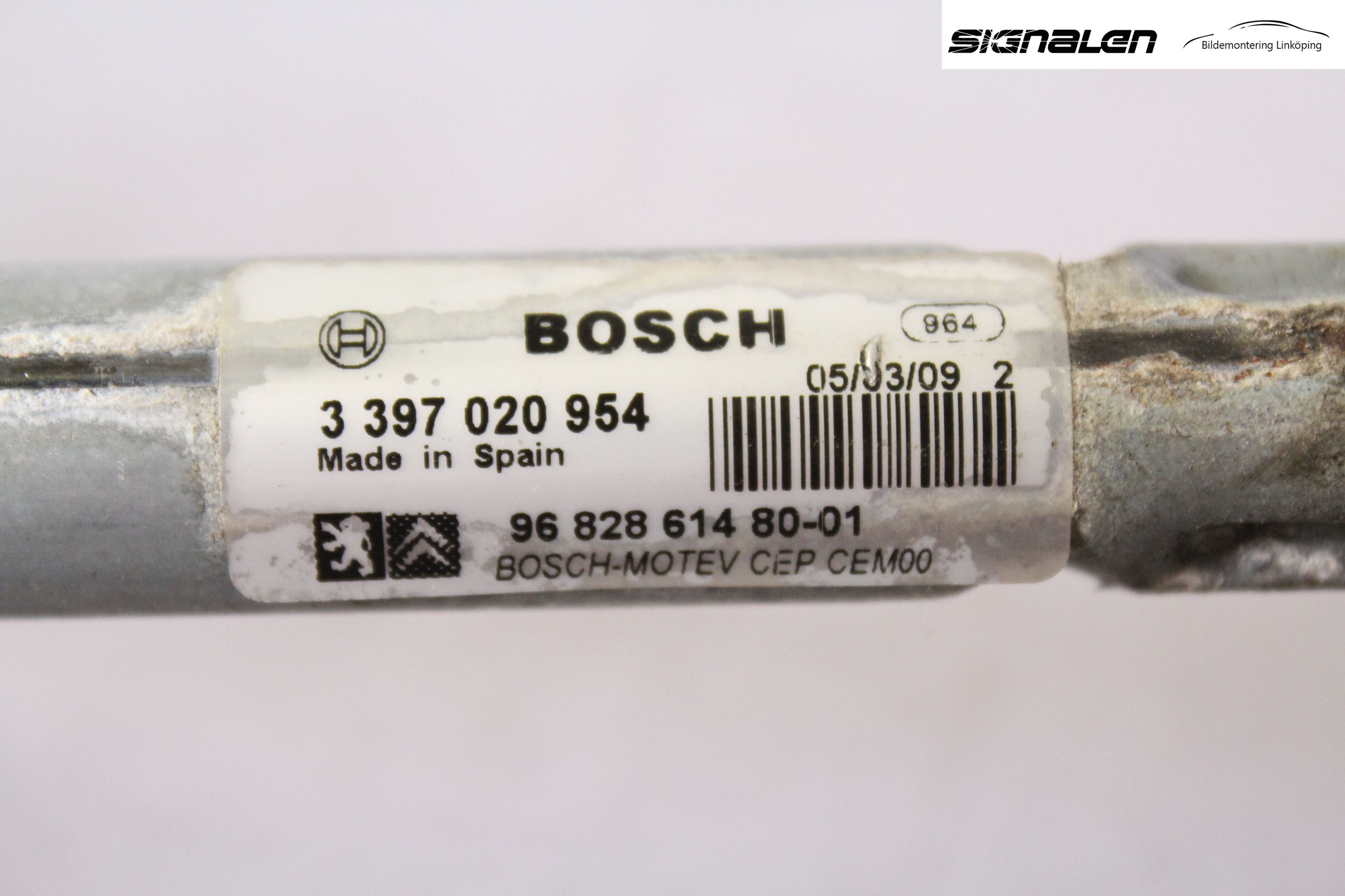 Citroen BERLINGO 08-18 Torkarmekanism Vindruta