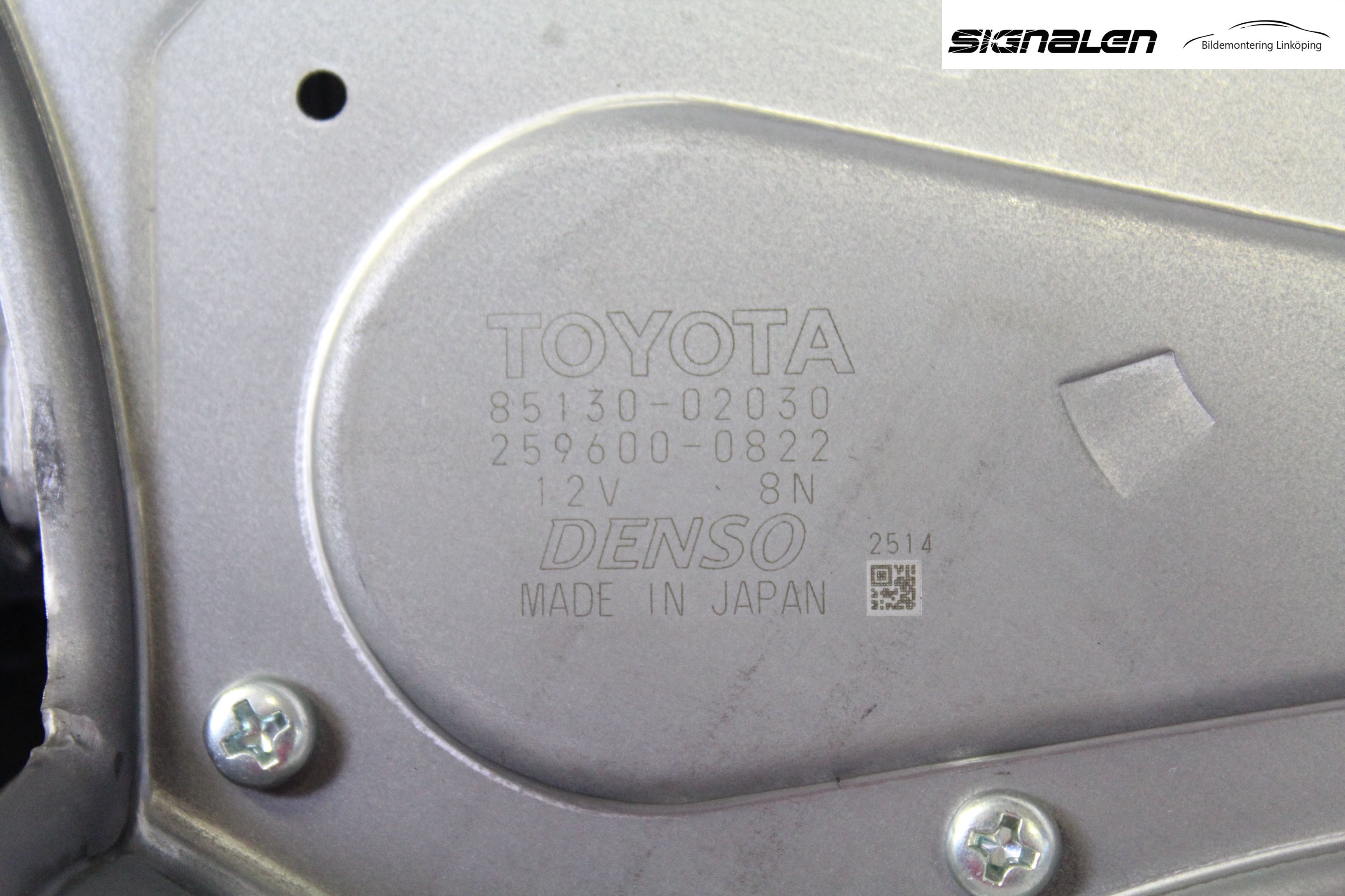 Toyota AURIS 10-12 Torkarmotor Baklucka