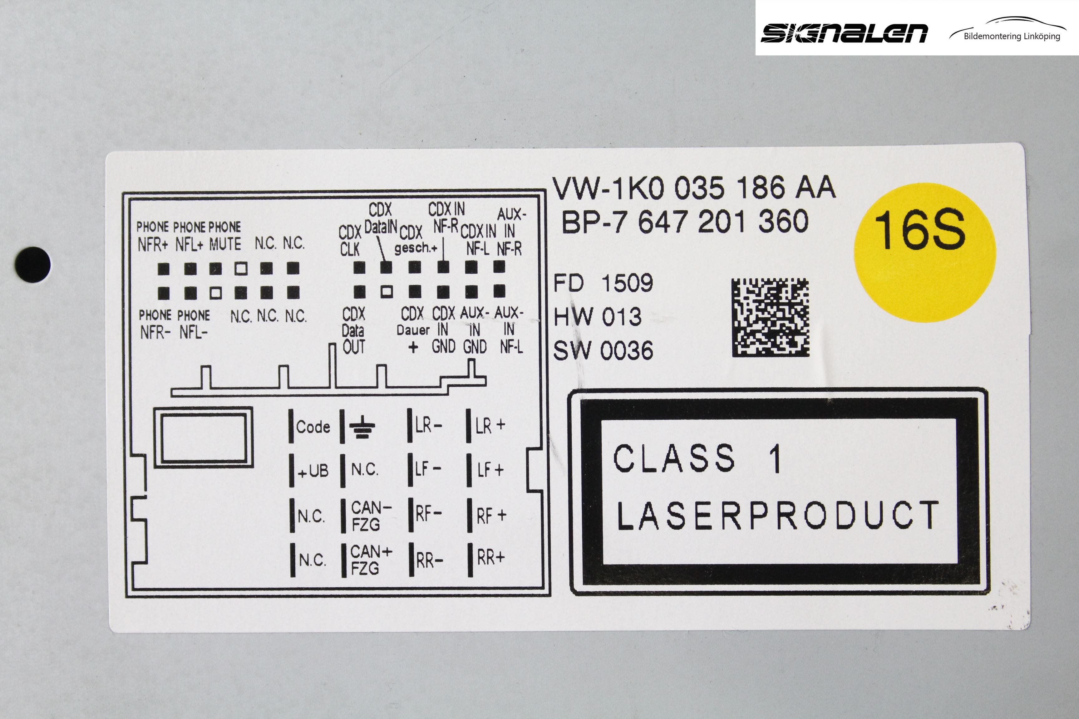 Volkswagen VW PASSAT 05-11 Cd Radio - Multimediapanel