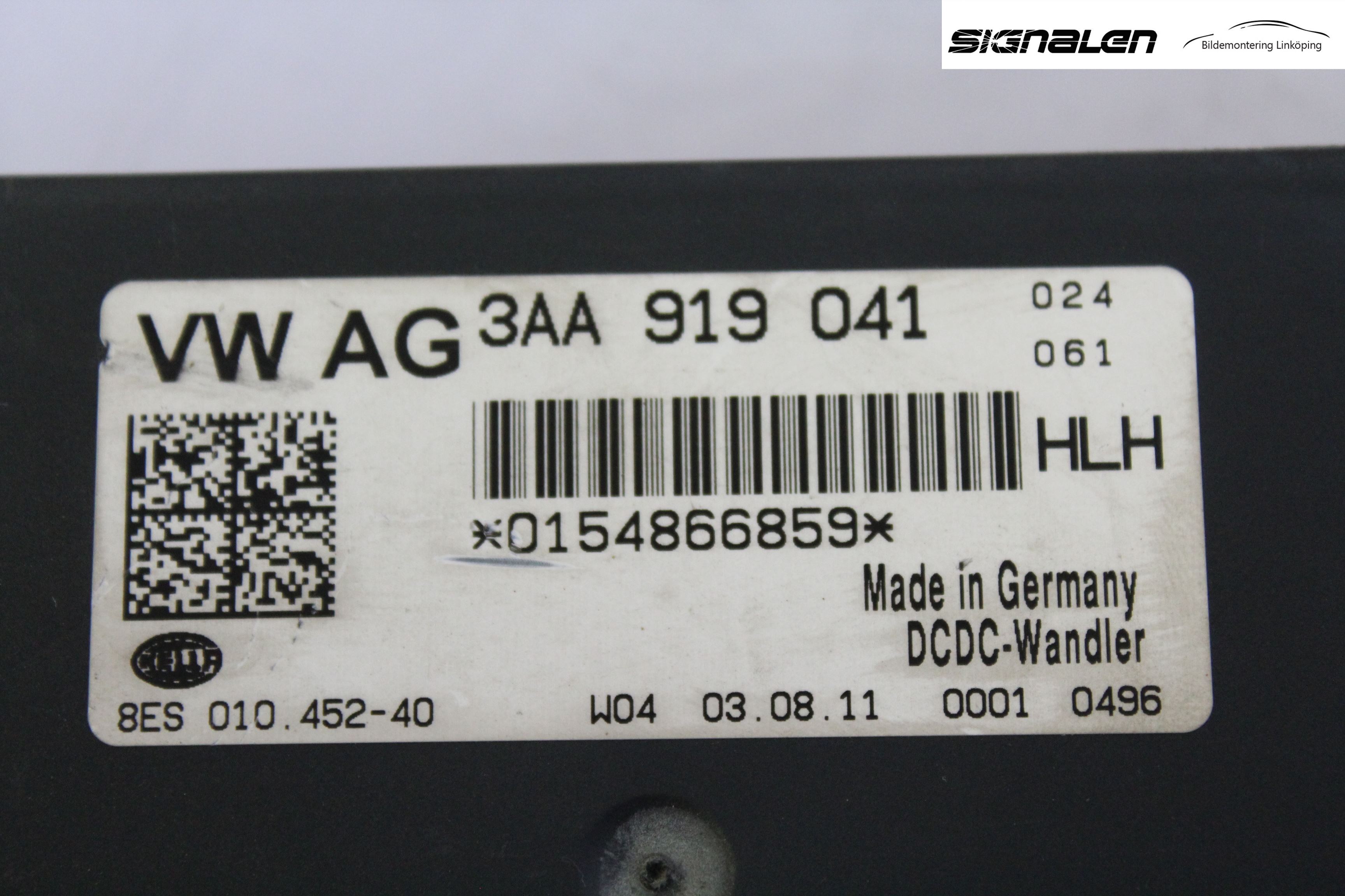 Volkswagen VW PASSAT 11-14 Styrenhet Övrigt