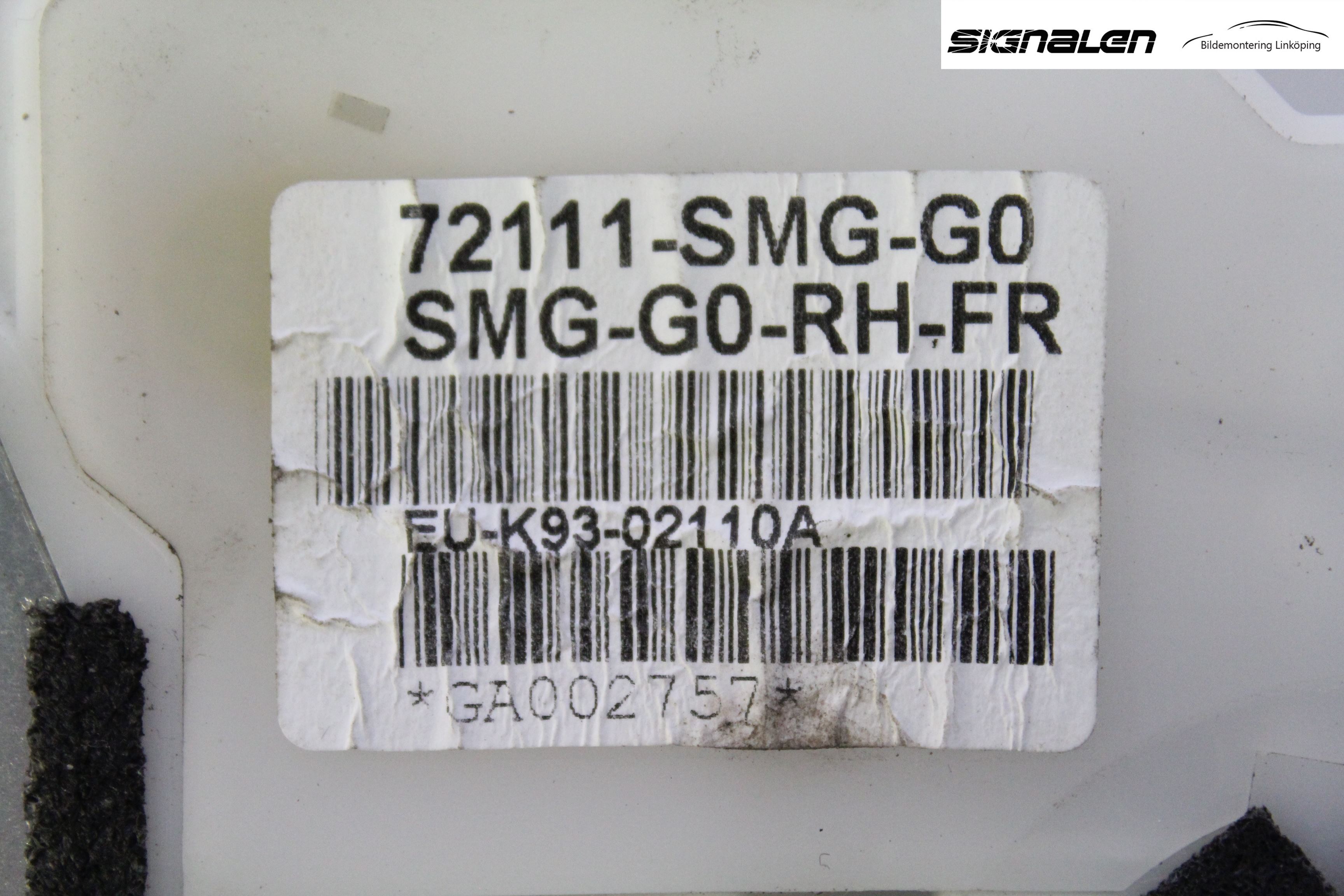 Honda CIVIC 06-11 Låskista-Dörrlås