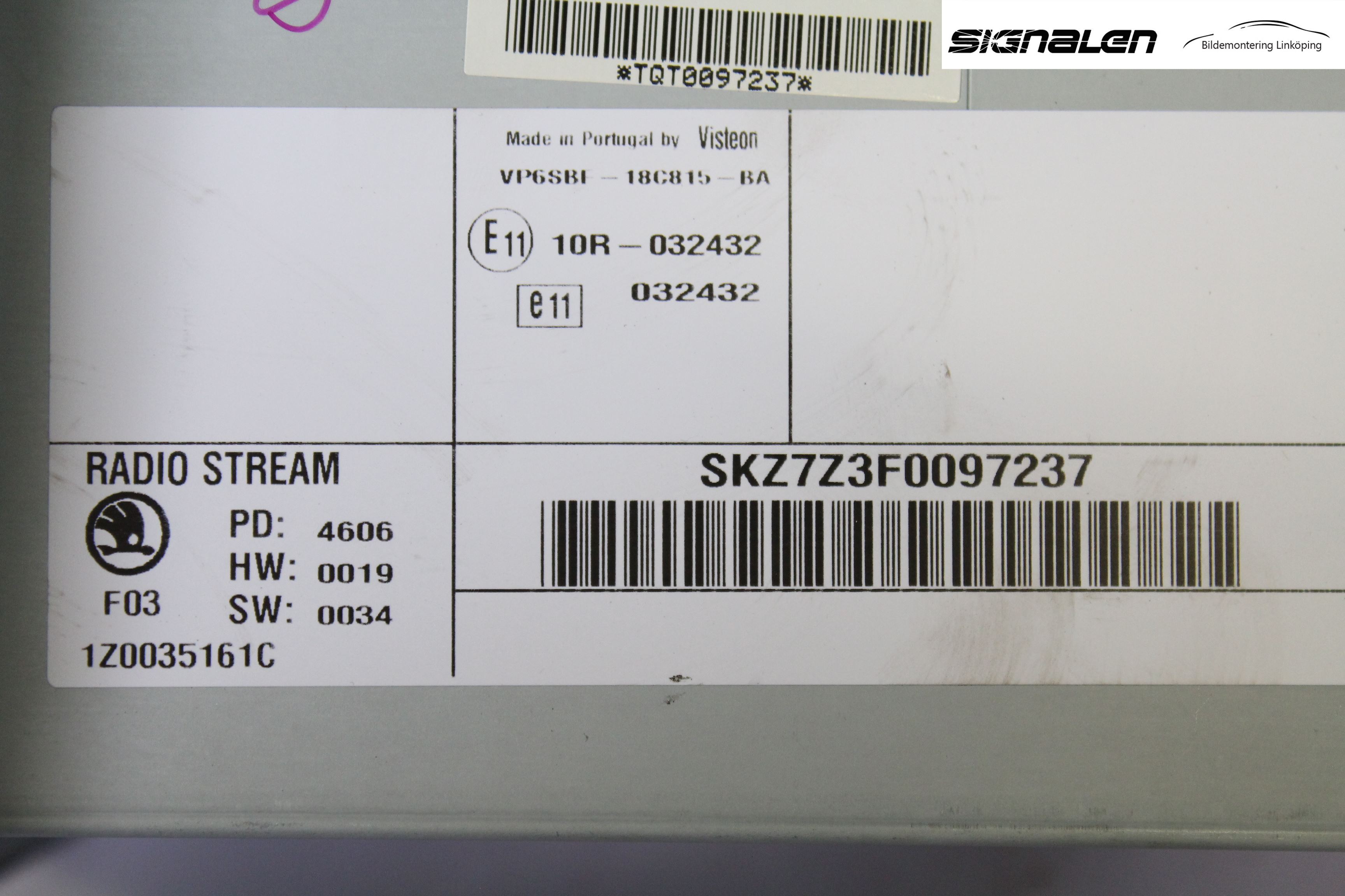 Skoda OCTAVIA (1Z) 05-13 Cd Radio - Multimediapanel