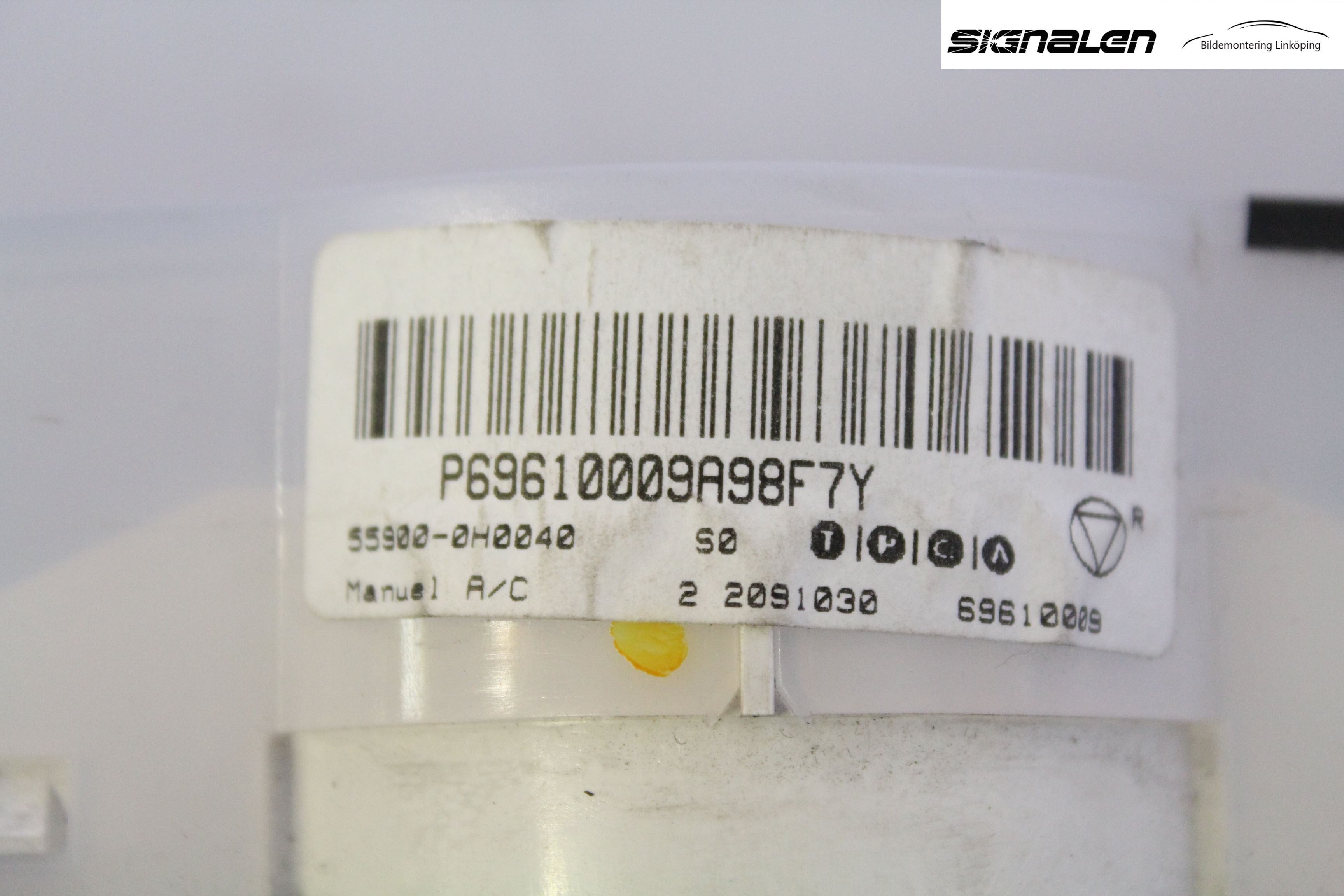 Peugeot 107 Ac Styrenhet Ac Manöveren