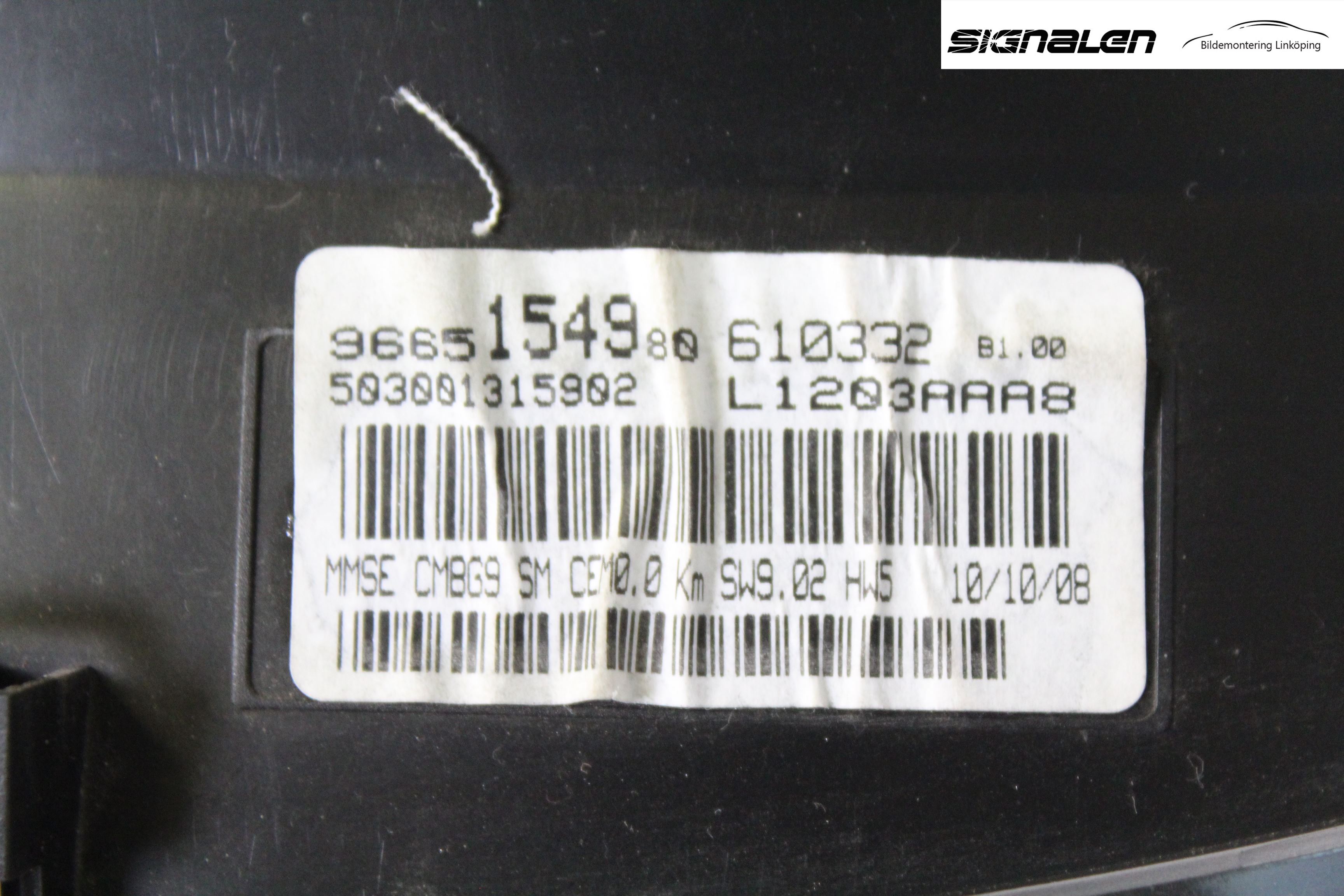 Peugeot EXPERT 07-14 Instrument Komb
