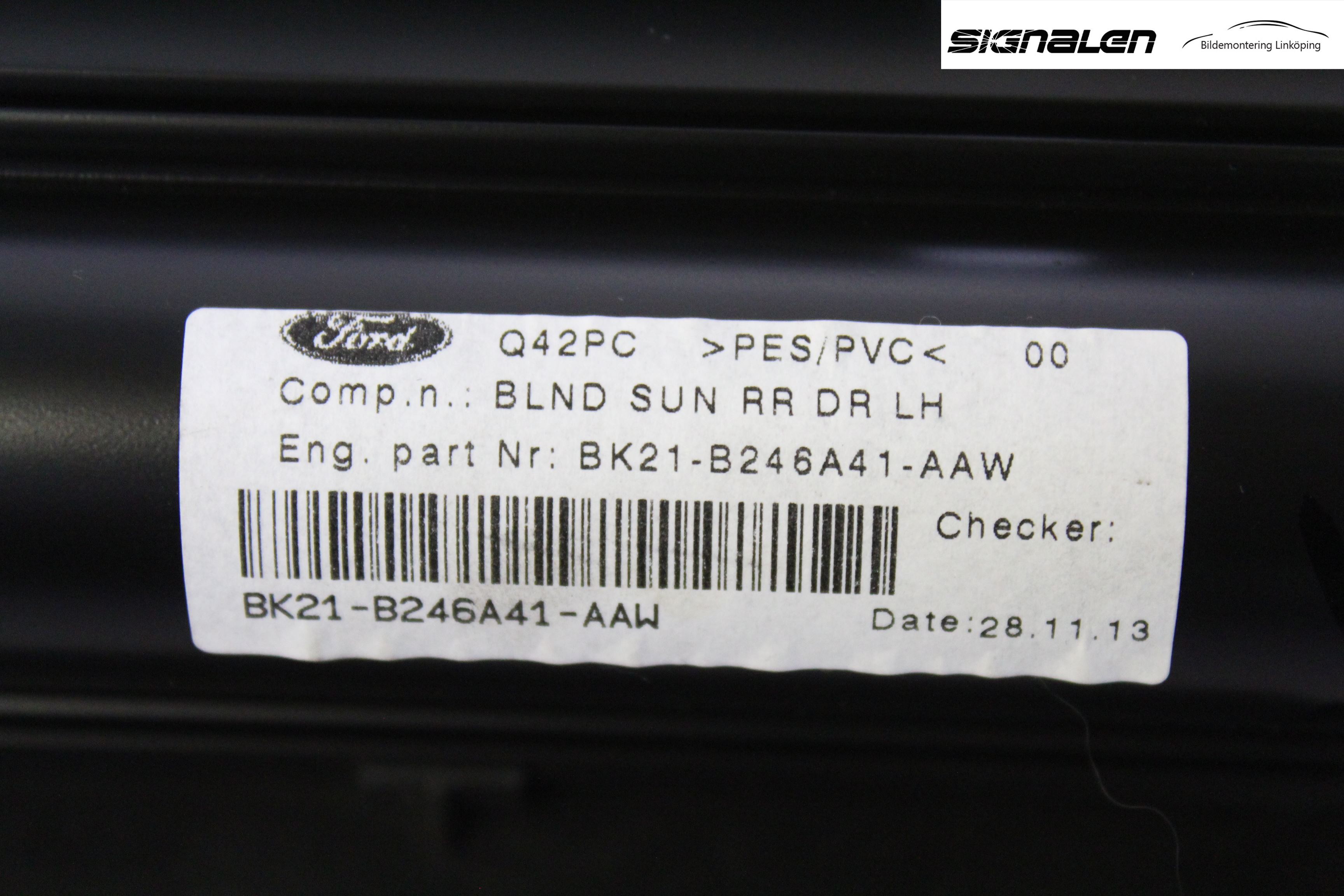 Ford TRANSIT/TOURNEO CUSTOM 13-24 Solskydd