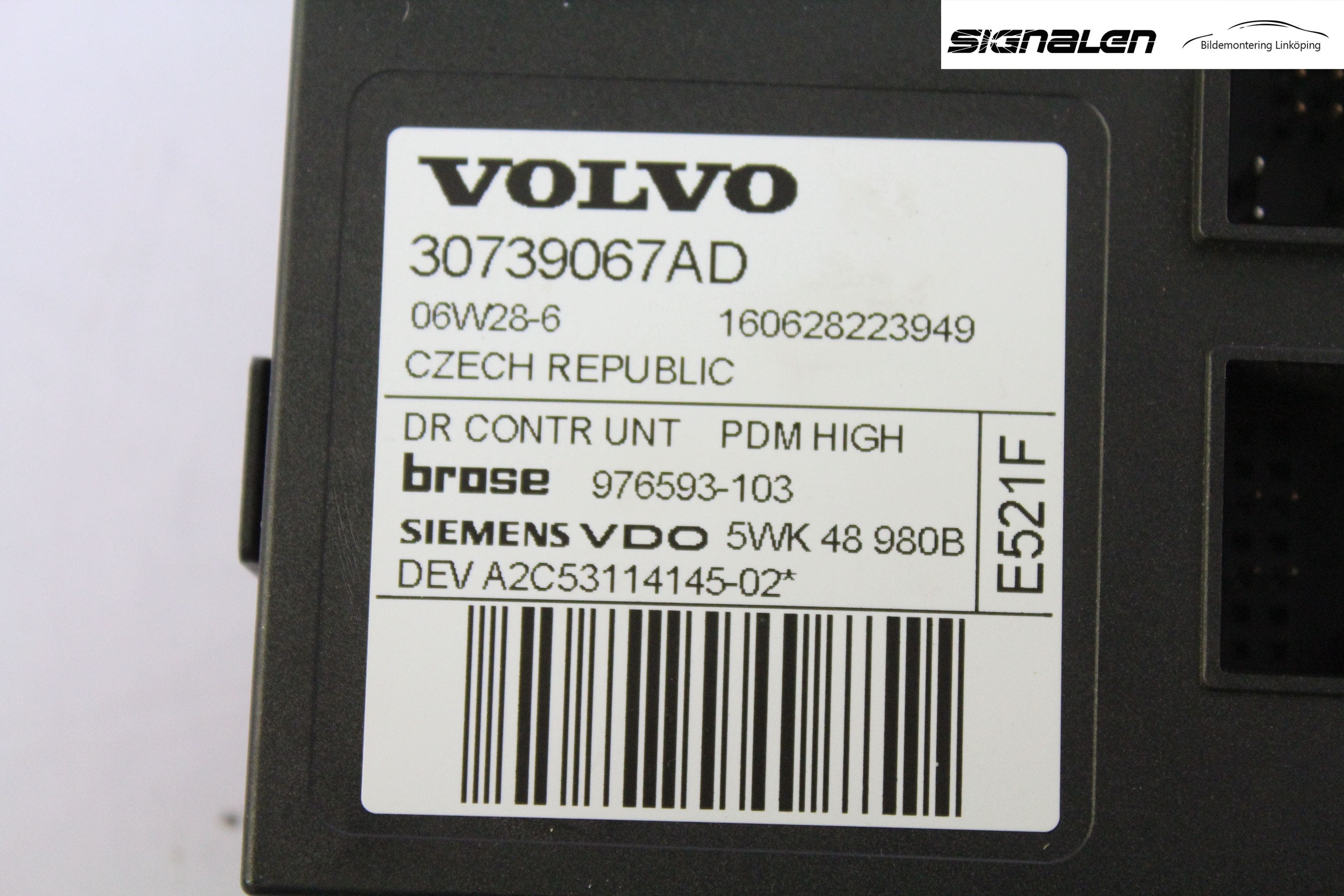 Volvo V50 04-07 Fönsterhissmotor