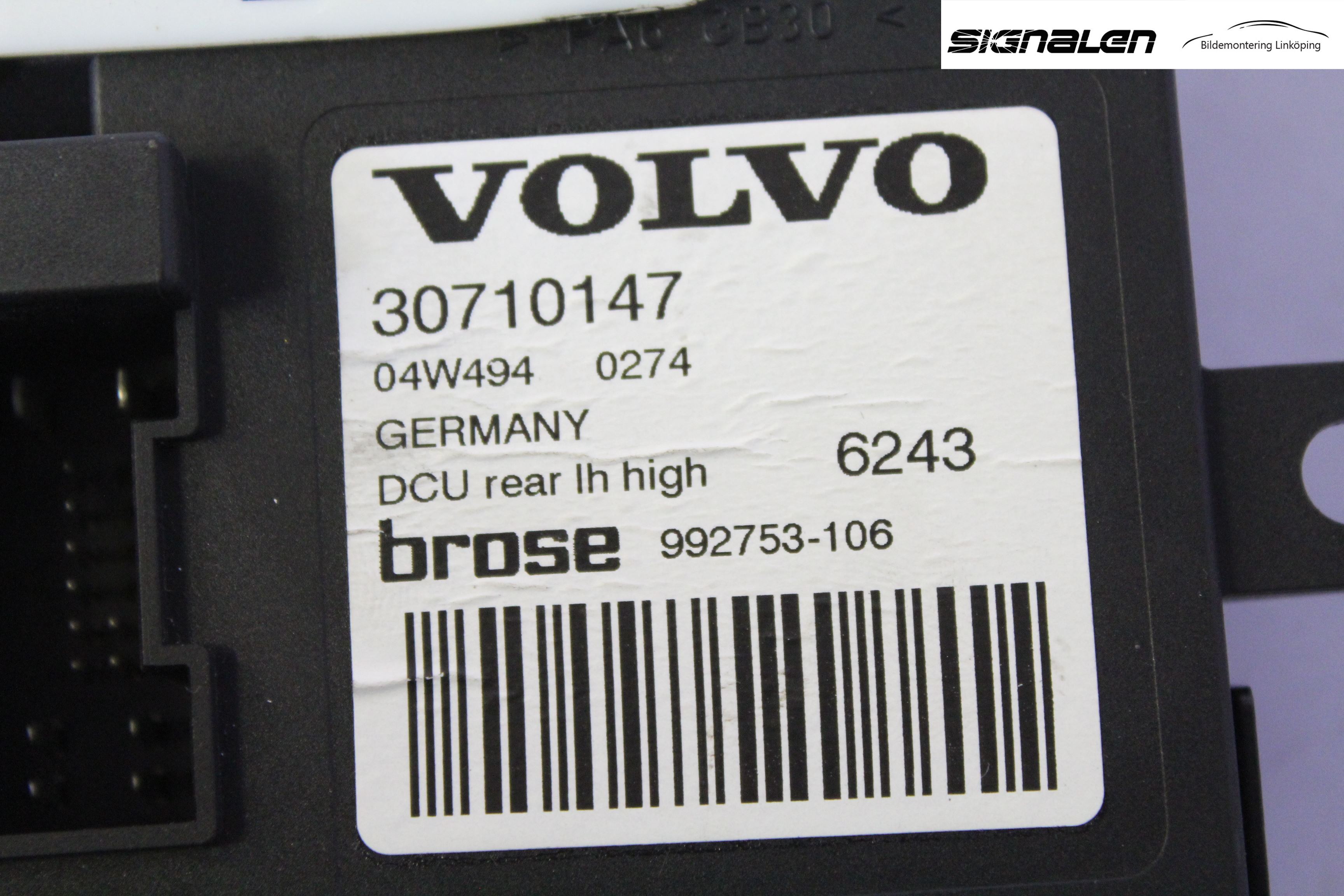 Volvo V50 04-07 Fönsterhissmotor