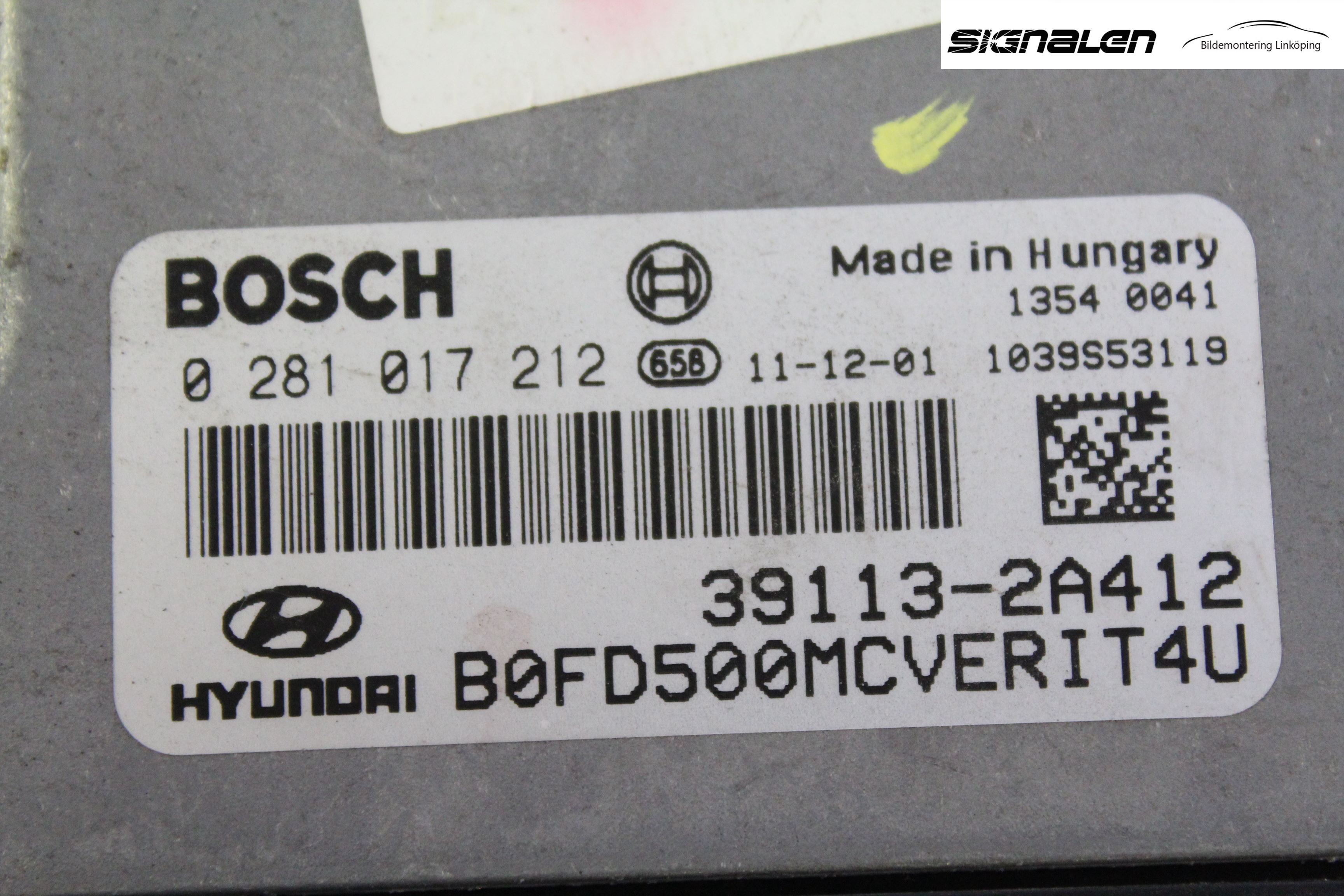 Hyundai i30 FD 07-12 Styrenhet Insprut Bensin