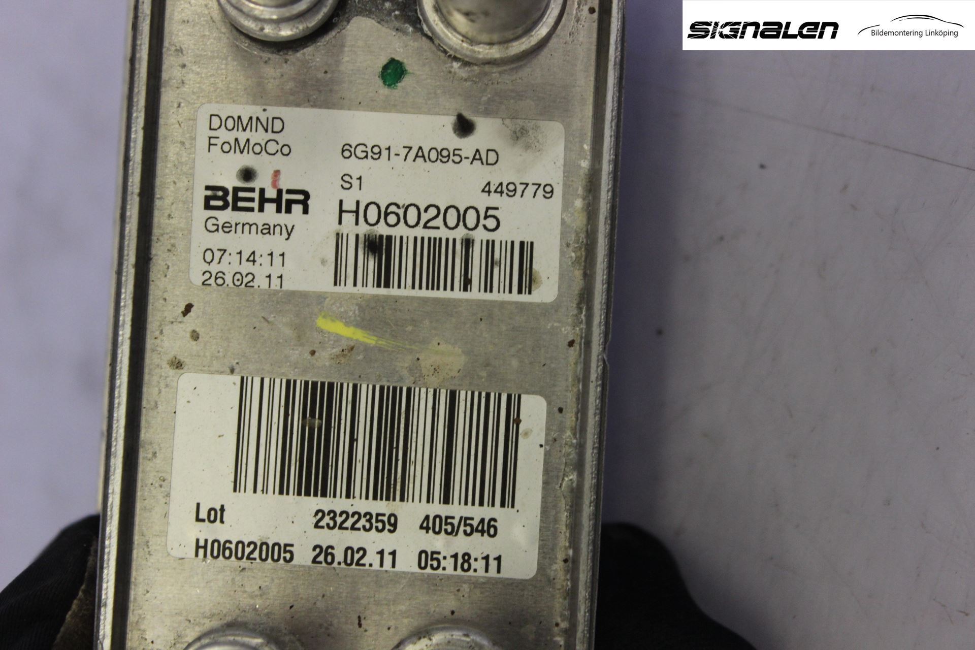 Volvo XC70 08-13 Oljekylare Motor