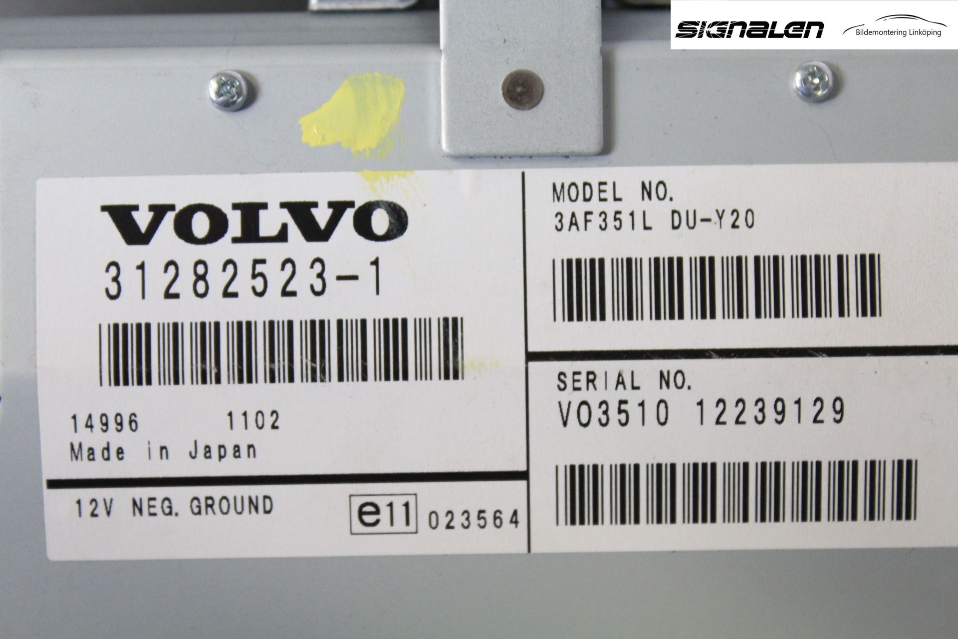 Volvo XC70 08-13 Multifunktionsdisplay