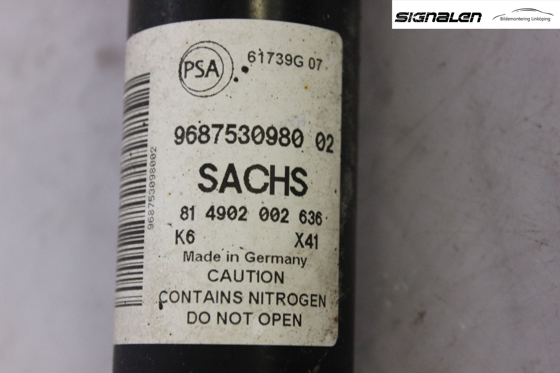 Peugeot PARTNER 16-18 Stötdämpare Bak