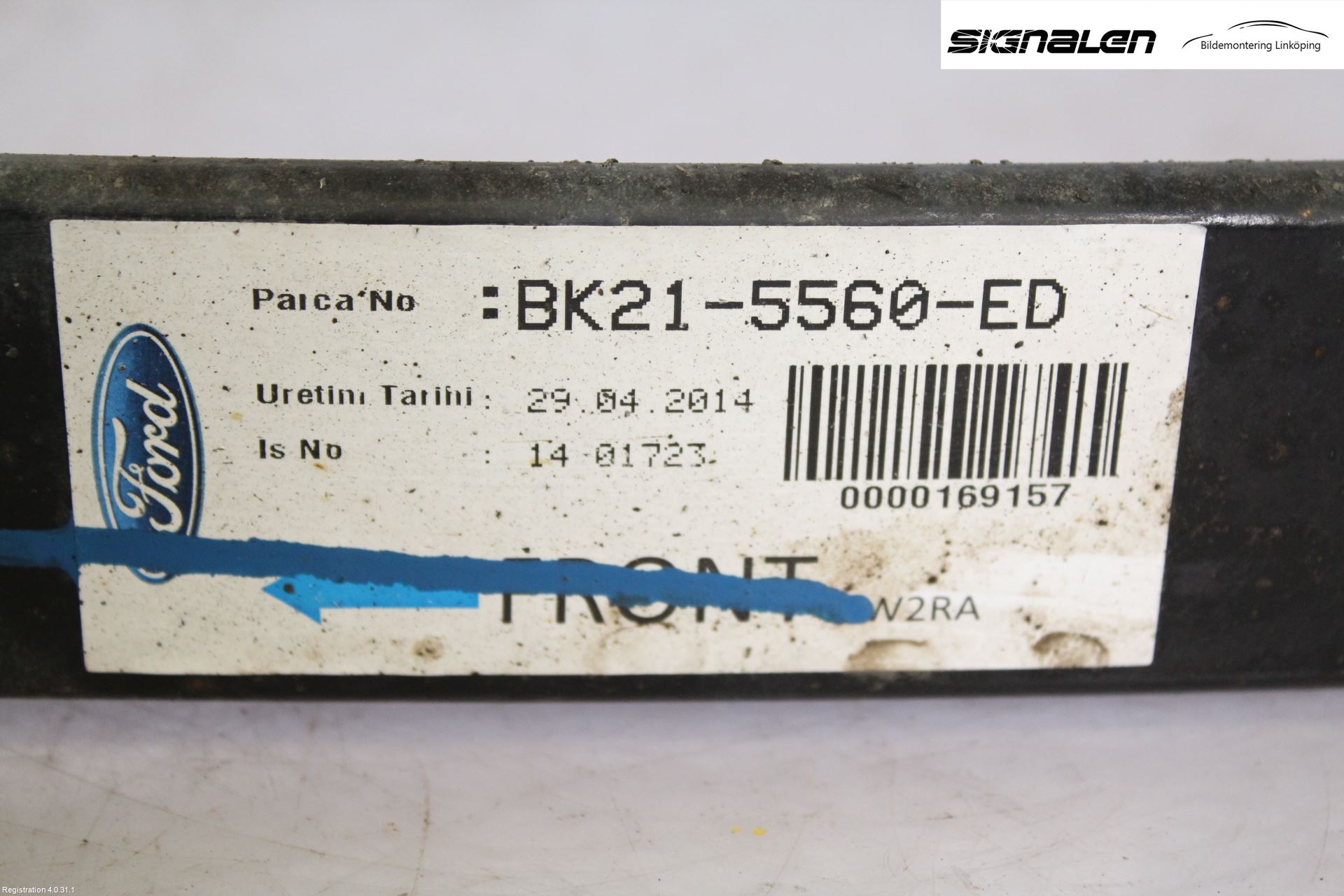 Ford TRANSIT/TOURNEO CUSTOM 13-24 Fjäder Bak Blad