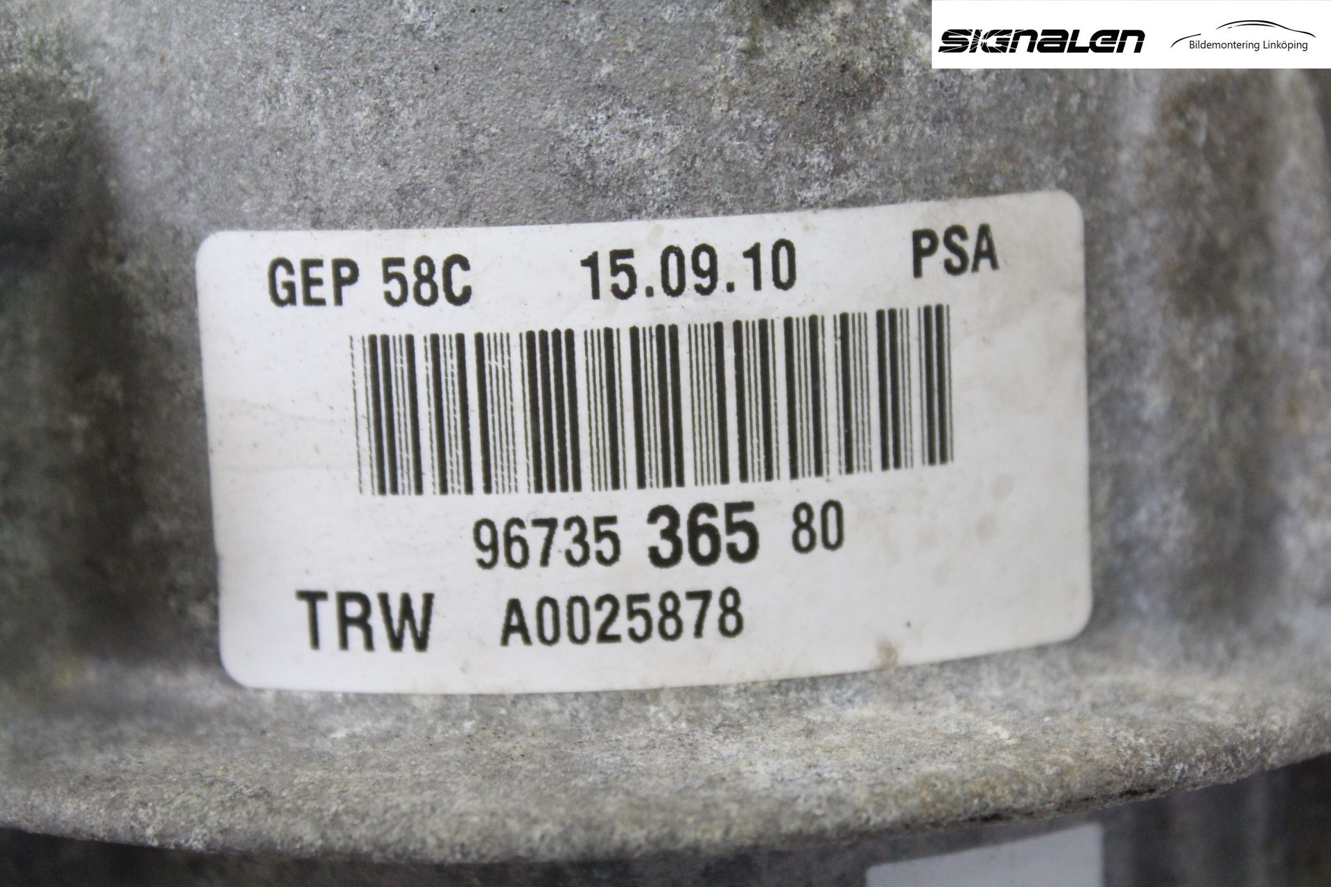 Peugeot 308 08-13 Styrservo Pump Elektrisk