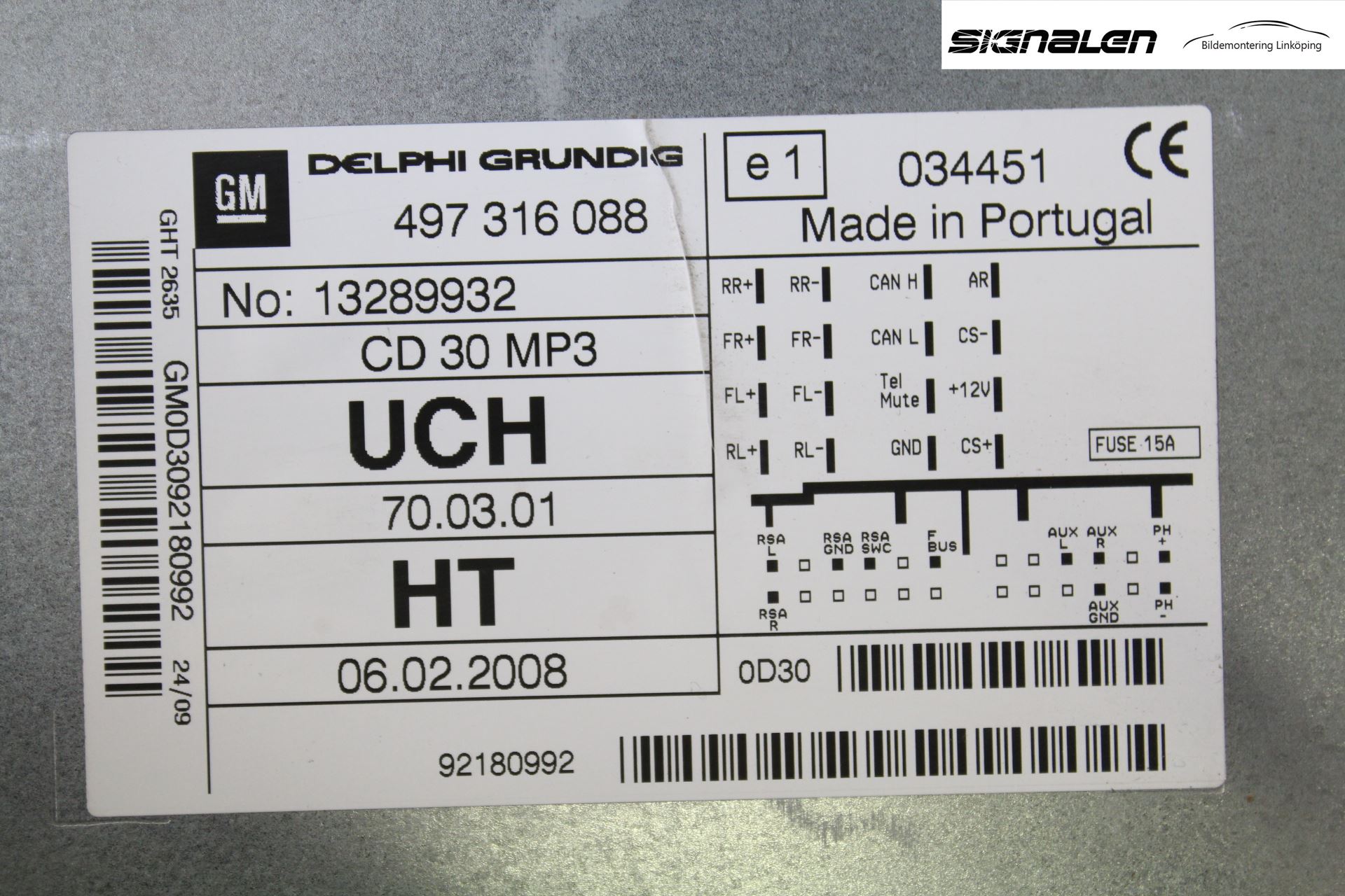 Opel ASTRA H 04-12 Cd Radio - Multimediapanel