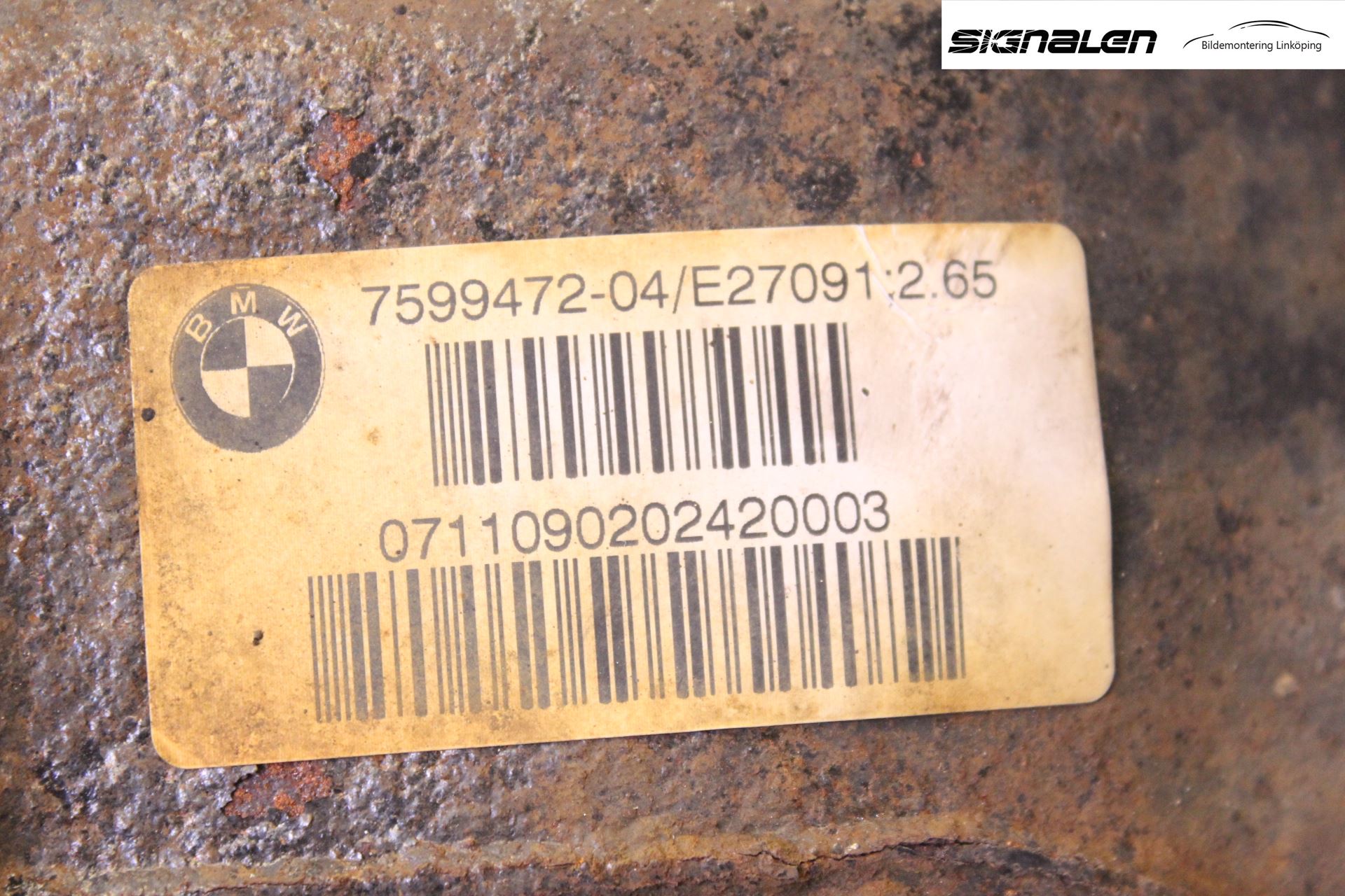 BMW 1 F20/F21 11-19 Bakväxel-Diff