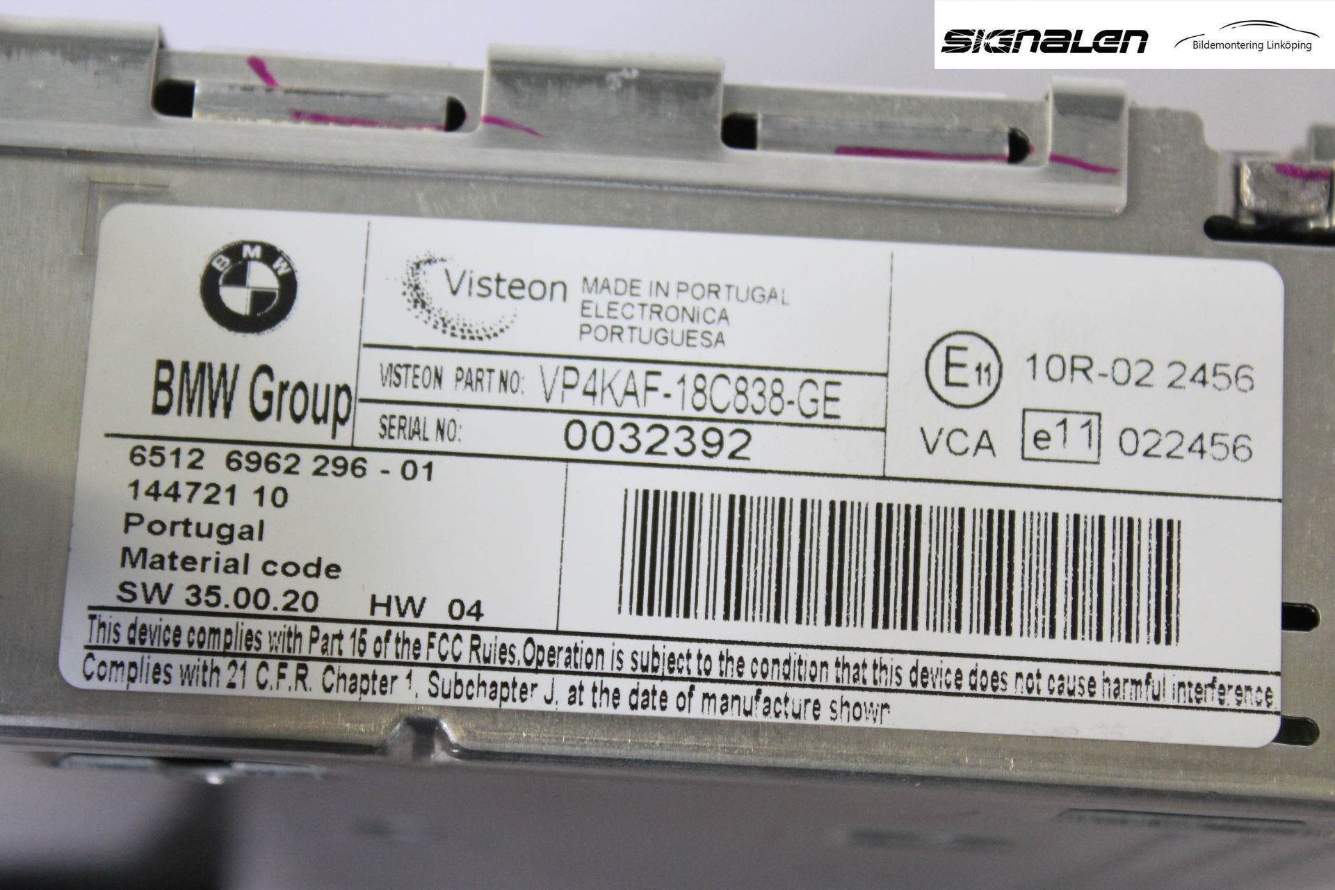 BMW 3 E90/91 SED/TOU 05-12 Cd Radio - Multimediapanel