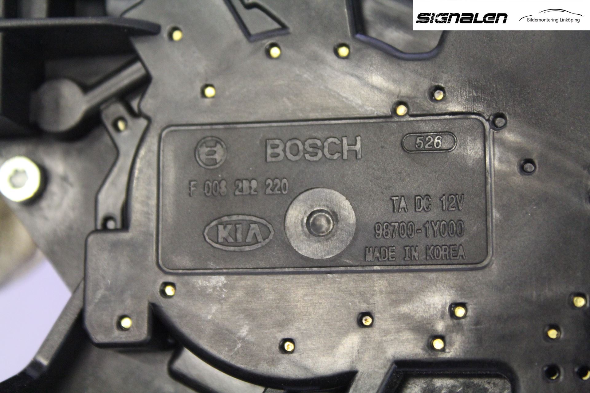 Kia PICANTO 12-17 Torkarmotor Baklucka