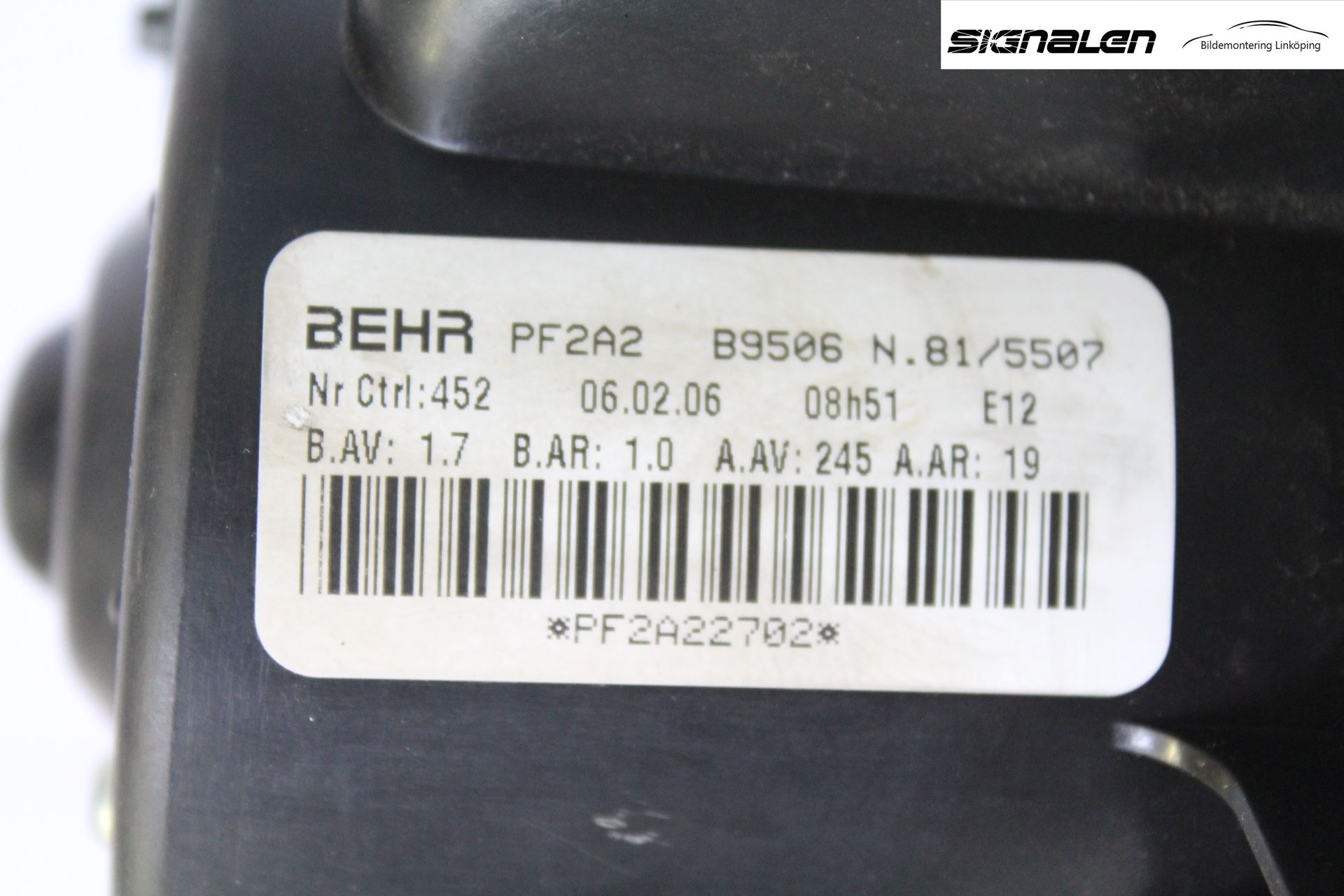 Peugeot 307     05-08 Värmefläkt