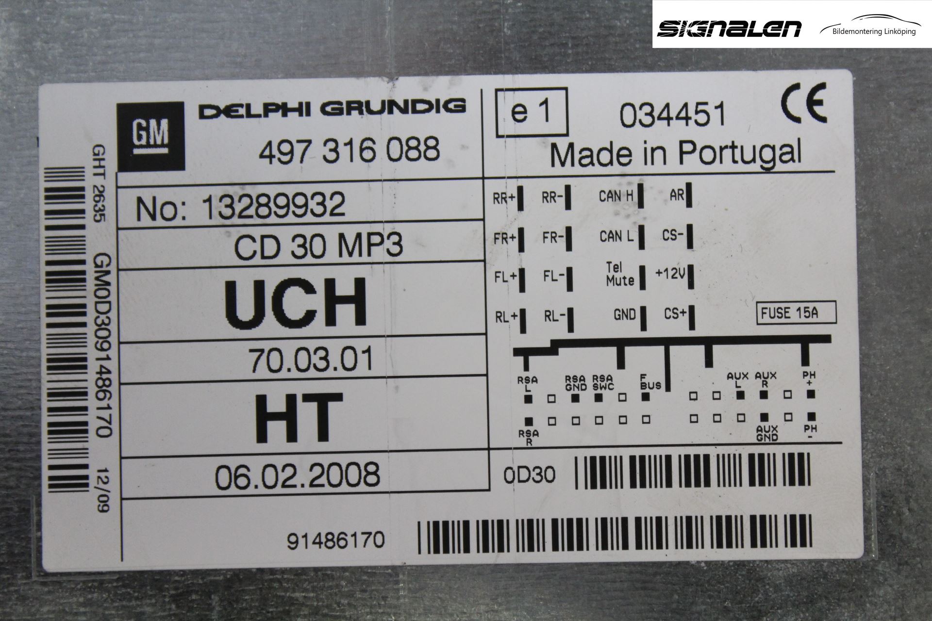 Opel ZAFIRA B 06-14 Cd Radio - Multimediapanel