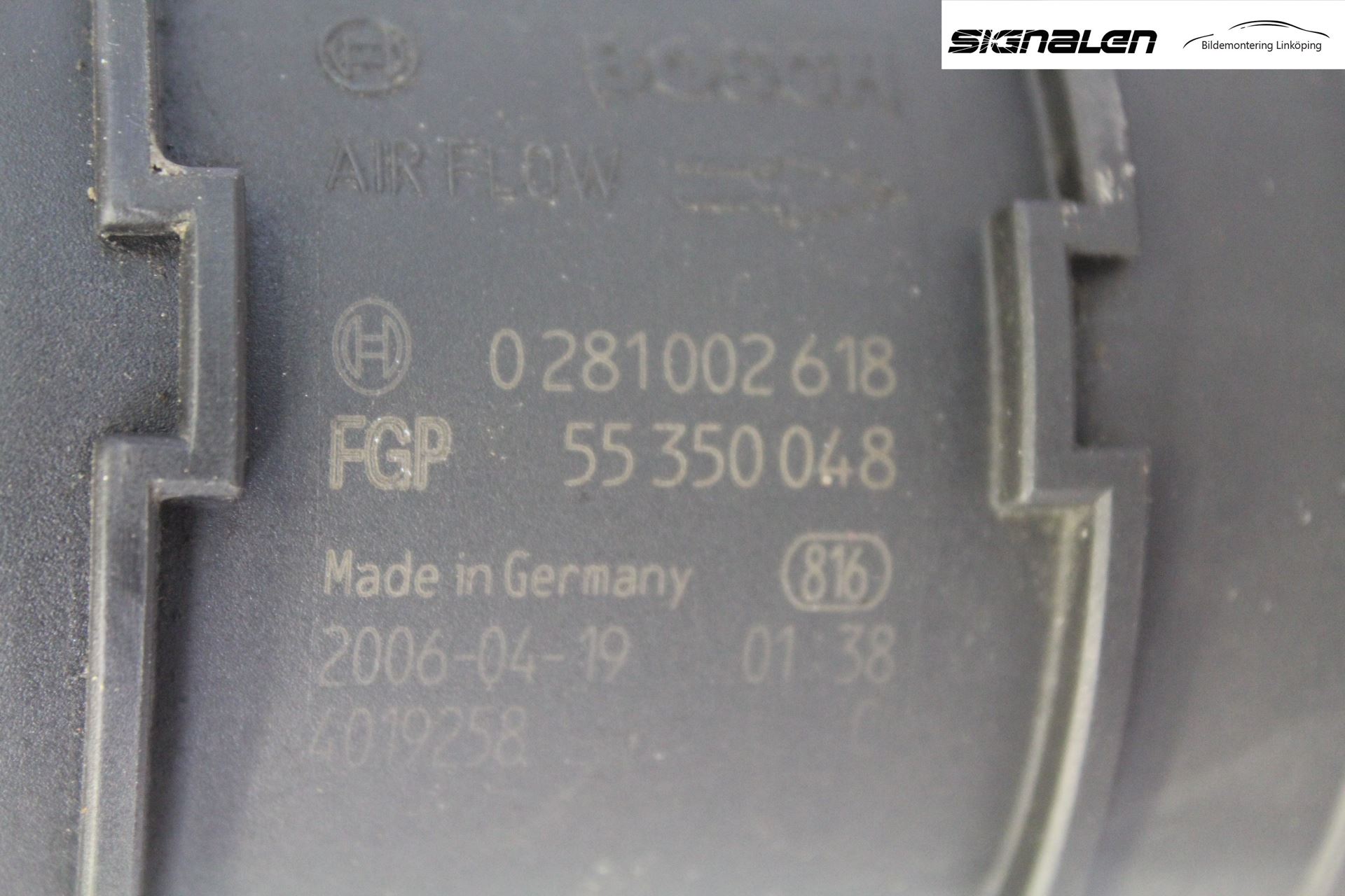 Saab 9-3 VER 2 Injluftmassamätare