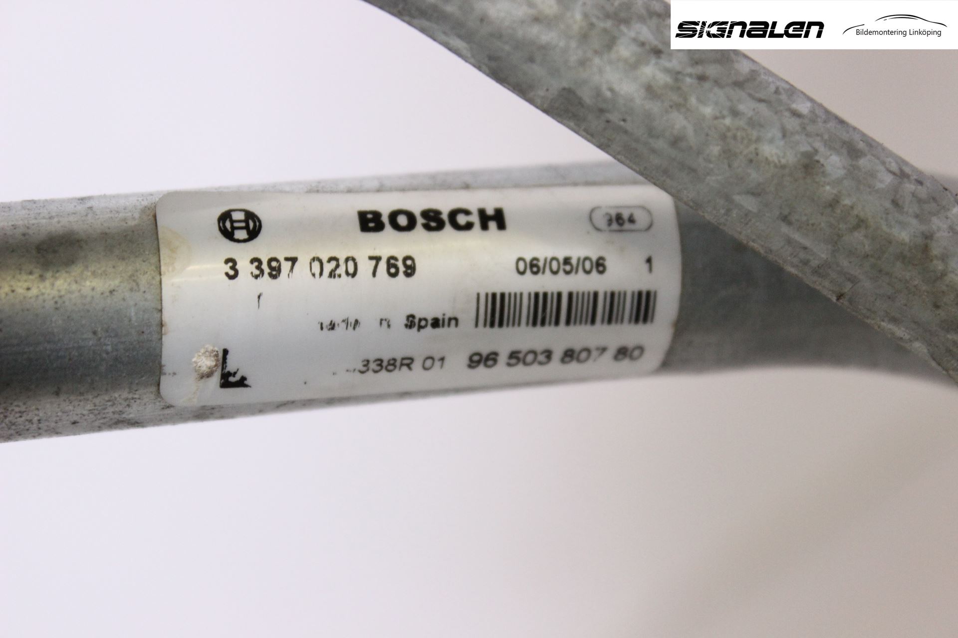 Peugeot 207 Torkarmekanism Vindruta