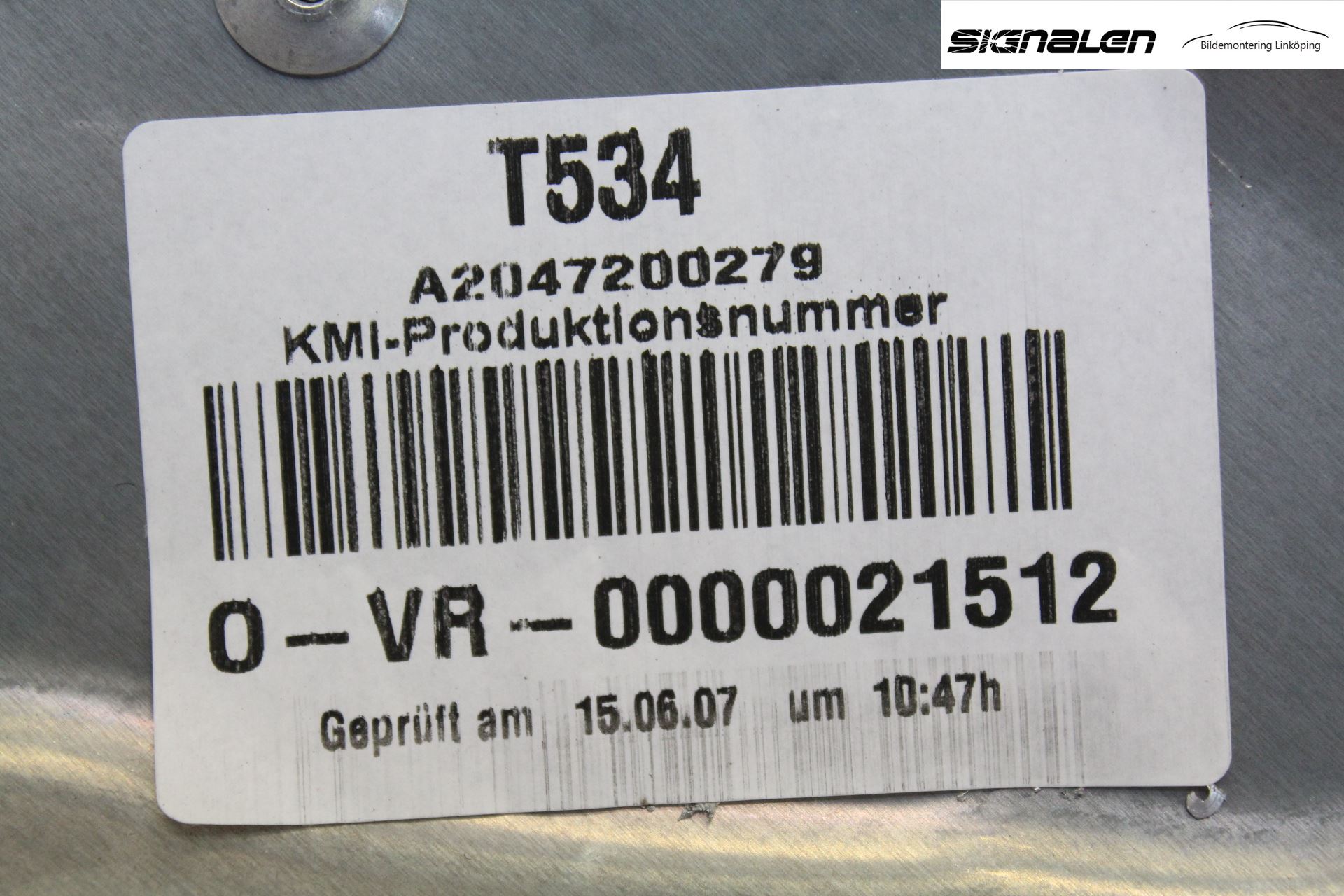 Mercedes-Benz MB C-KLASS (W204) 07-15 Fönsterhissmekanism